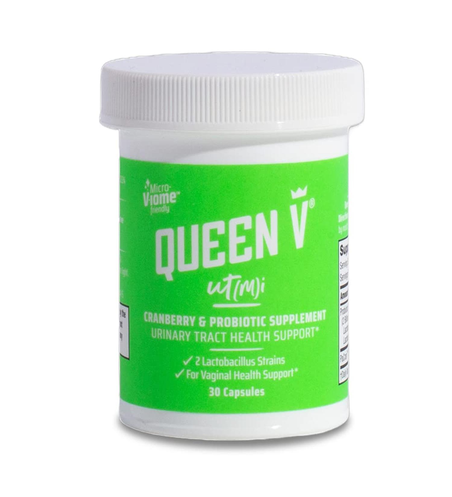 Queen V uT(m) Probiotics - 30ct Capsules for UT Health with 2 Lactobacillus Strains & Cranberry - Buy Online on GoSupps.com