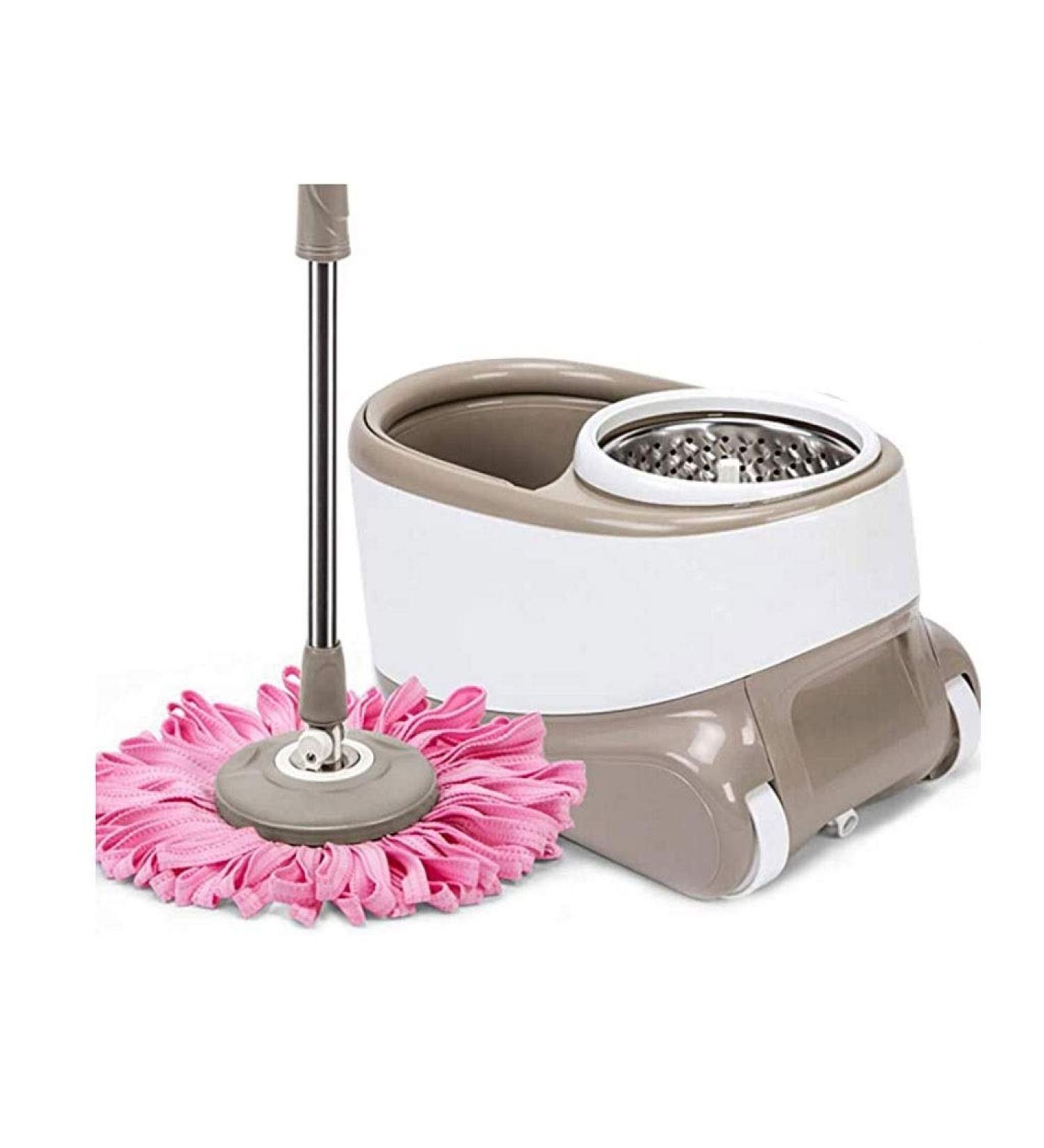 360 Spin Mop for Floor Cleaning Mops and Bucket System with Wheels with Drainage Hole to pursue happiness - Buy Online on GoSupps.com