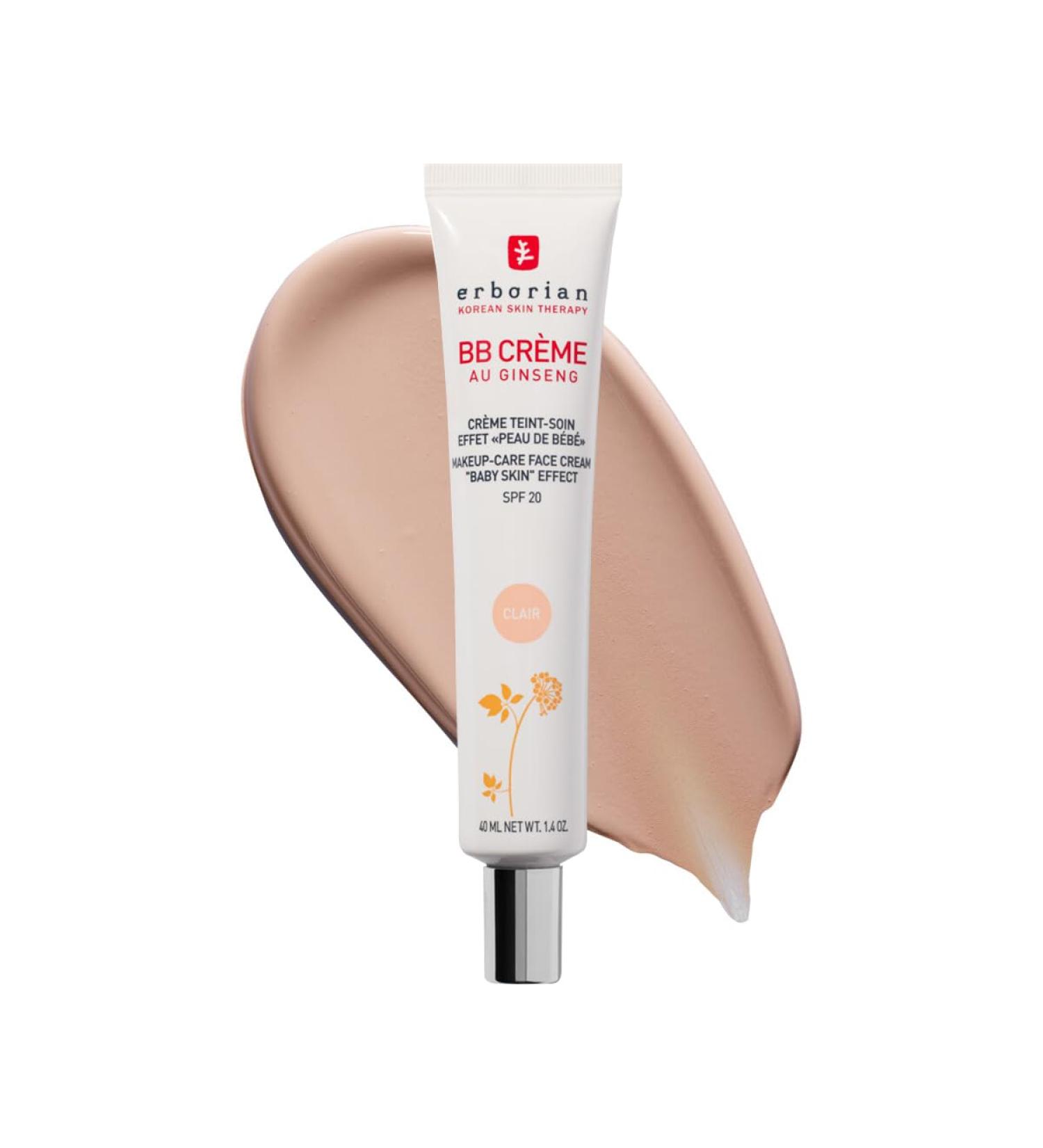 Erborian - BB Cream With Ginseng - Complexion Cream - "Baby Skin" Effect - Korean Cosmetic Treatment 5 -In -1 For SPF 20 - Clear - 40 ml 40 ml (Pack of 1) Clear - Buy Online on GoSupps.com