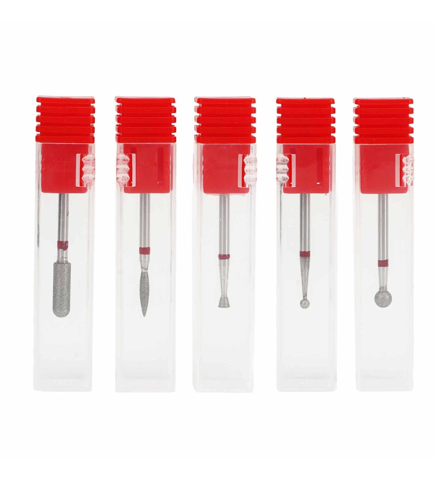 5 Type Nail Art Manicure Drill Bits Nail Drill Bits Pedicure Manicure Grinding Head Portable Polishing Accessory Bits Set for Nail Art Manicure - Buy Online on GoSupps.com