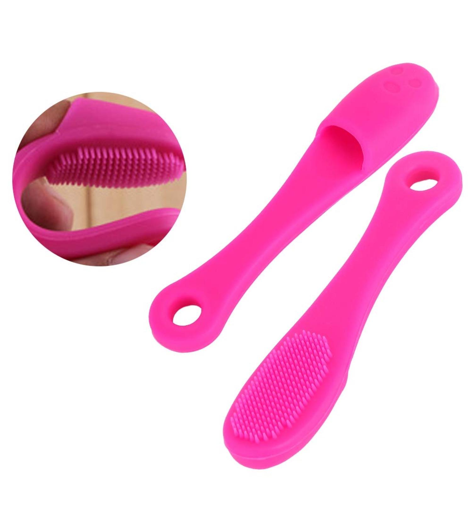 Premium Silicone Face Scrubber - Manual Finger Brush for Deep Cleansing & Massaging Facial Skin - Buy Online on GoSupps.com