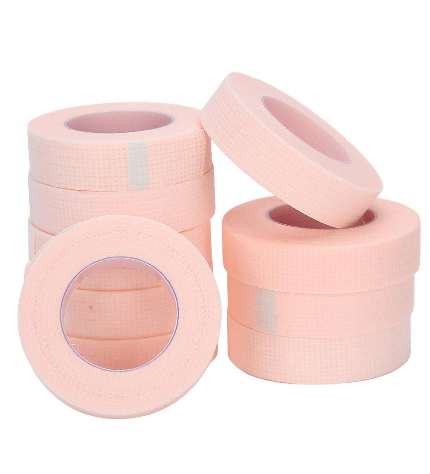 Buy Grafted Eyelash Isolation Tape - Soft Breathable & Comfortable for Sensitive Skin | 10 Pink Rolls for Eyelash Extensions - Buy Online on GoSupps.com