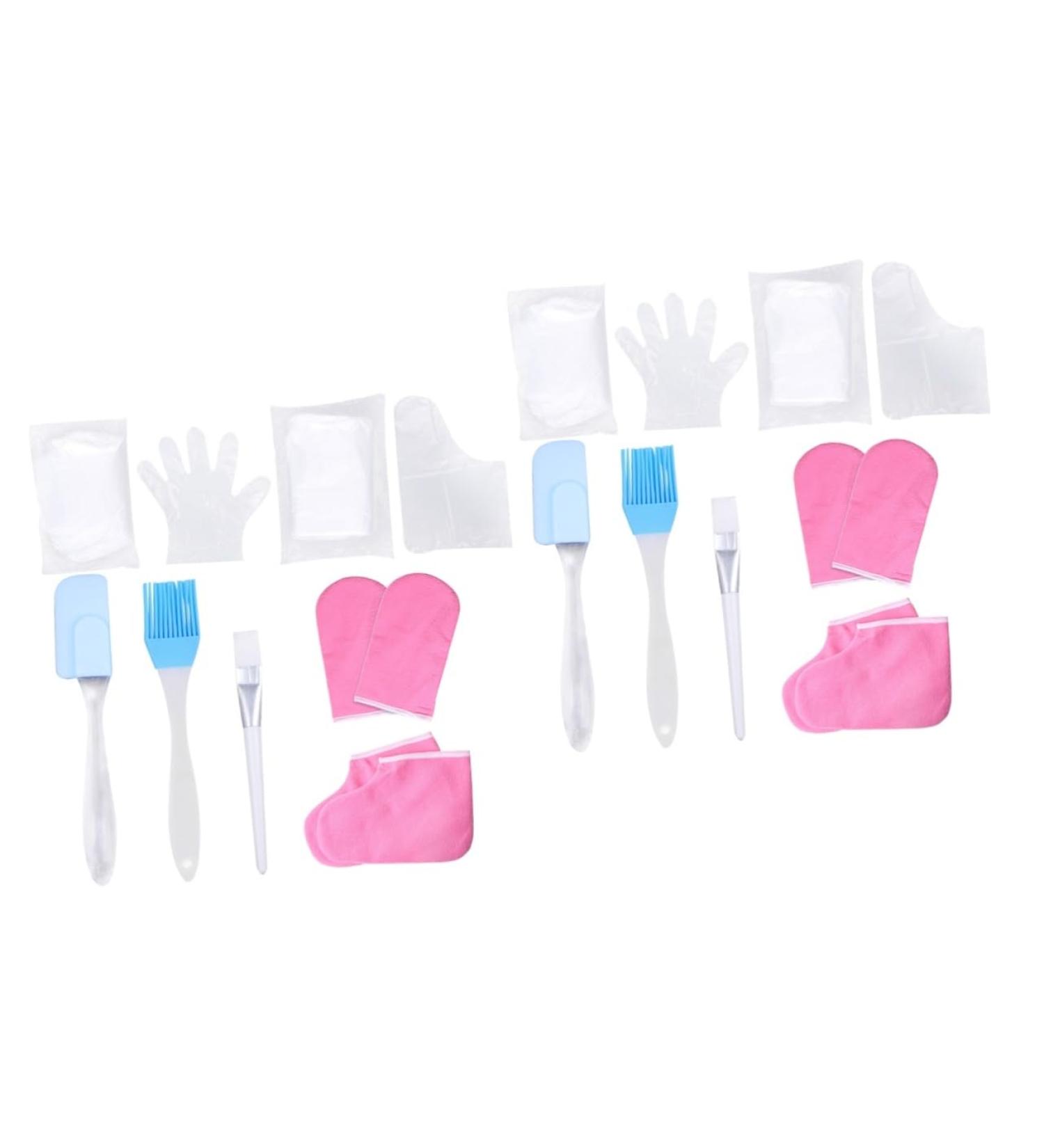 FOMIYES 2 Sets Hand and Foot Care Set Paraffin Wax Gloves Moisturizing Gloves Bathing Accessories Silicone Mitts Warmer Mittens Hand Covers Wax Warmer Gloves Exfoliating Scrub Supplies Spa - Buy Online on GoSupps.com