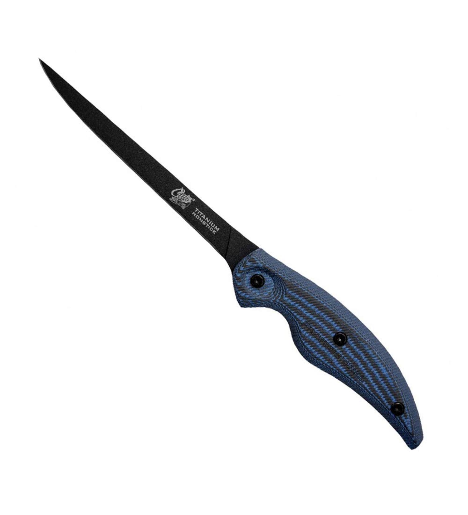 Professional Cuda Filleting Knife 16.3 cm (6.42) - Blue/Black | International Shipping - Buy Online on GoSupps.com