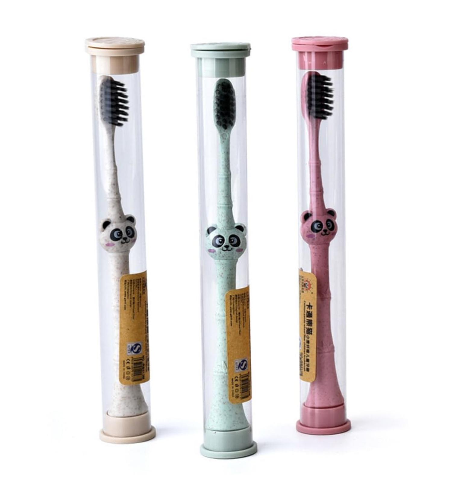 TOYANDONA 3pcs Toothbrush Cartoon Child Bristles