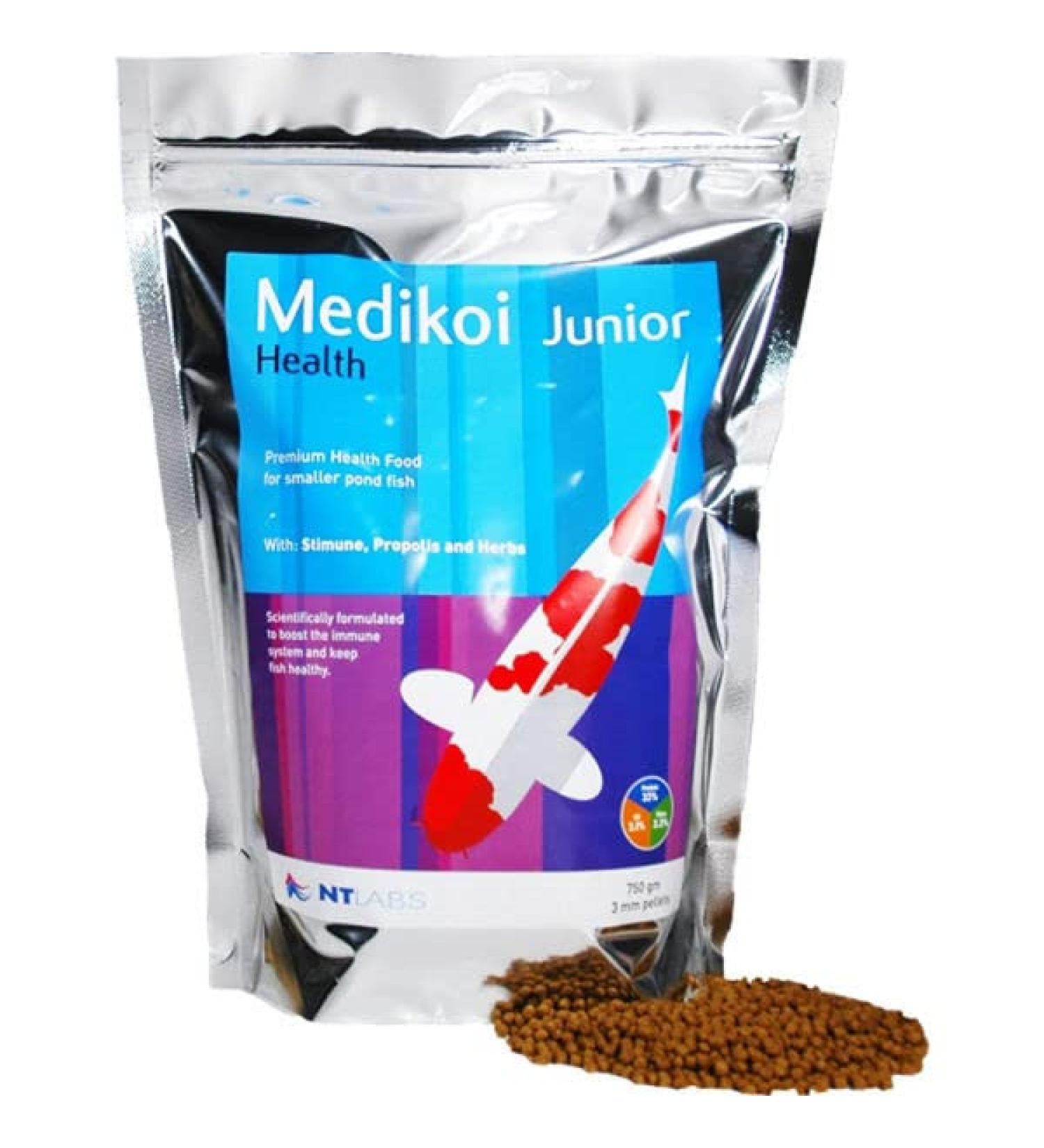 NT Labs MediKoi Health Junior 700grams 3mm Koi Pellet Food 700 g (Pack of 1)