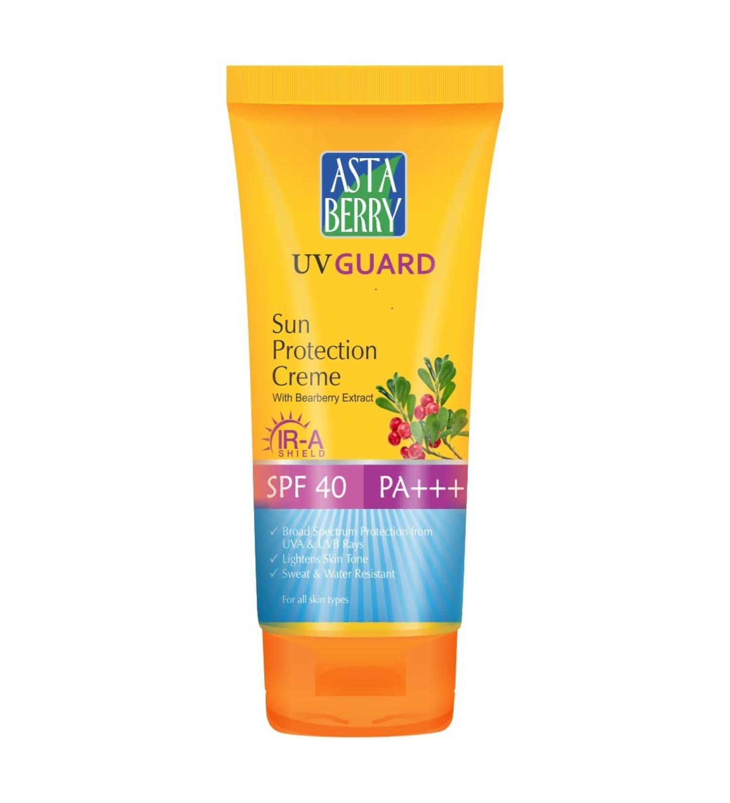 Malar Uv Guard Sun Protection Creme Spf 40pa++ With Bearberry Extract | Dermatologist Formulated | All Skin Types | Non-sticky & Lightweight | Sweat & Water Resistant 100 Ml