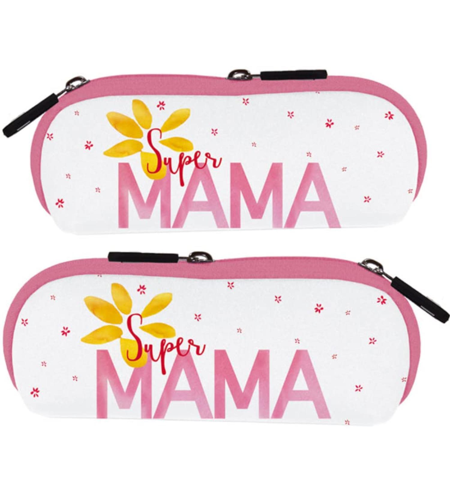 Glasses case 17 x 7.5 cm Neoprene washable at 40 Colors last Rannenberg & Friends Super Mama