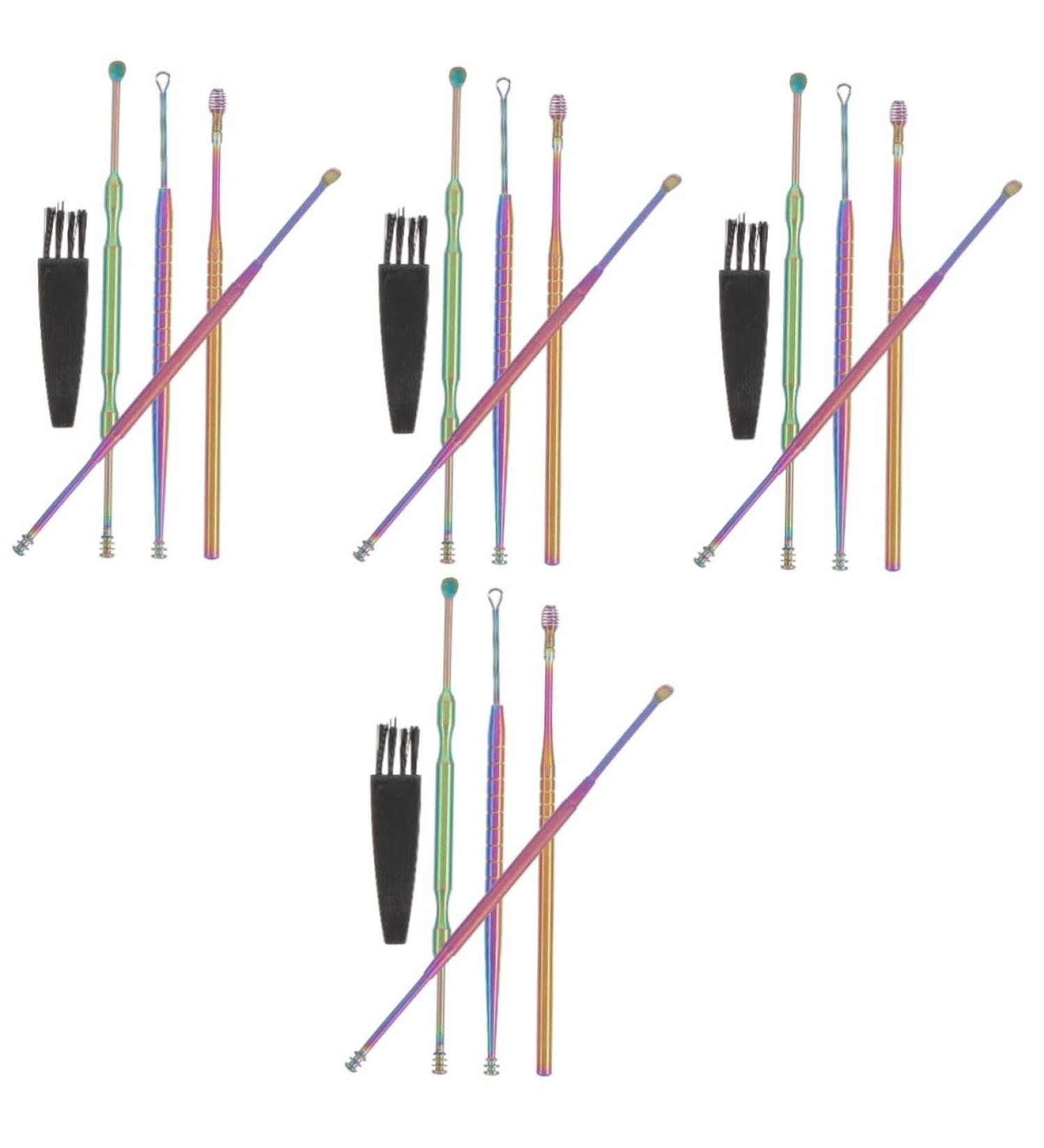 Buy NOLITOY 4 Sets Ear Cleaning Kit - 5 Tool Earwax Removal Set for Adults | Effective Ear Cleaner & Ear Wax Removal Tools - Buy Online on GoSupps.com