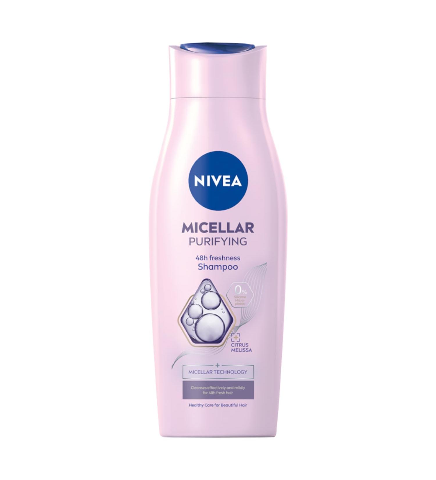 NIVEA Micellar Purifying Shampoo with Micellar Technology Refreshing Hair 400 ml - Buy Online on GoSupps.com