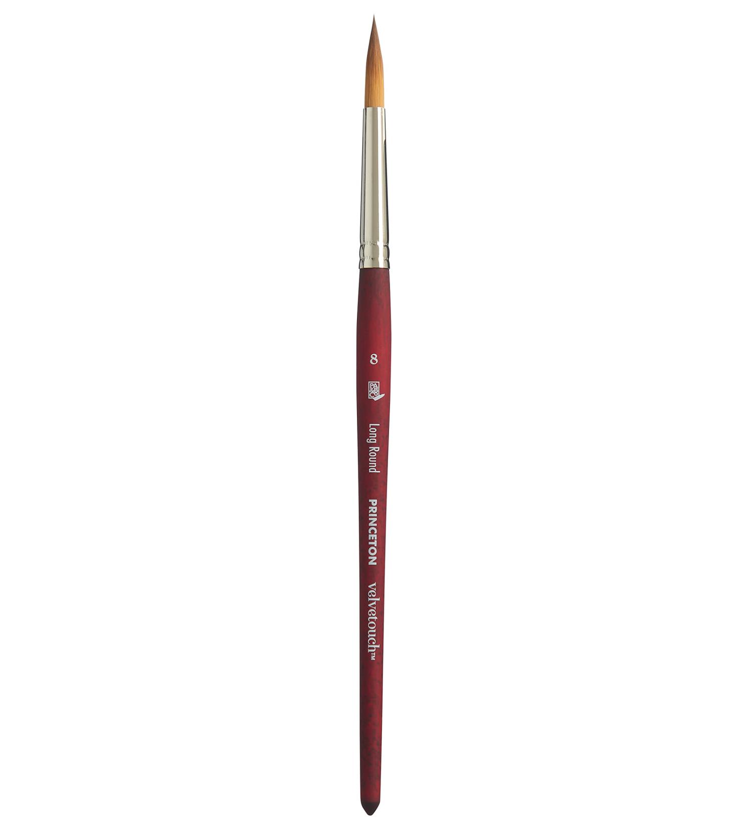 Princeton Velvetouch Size 8 Long Round Brush - P3950LR8 - Buy Online on GoSupps.com