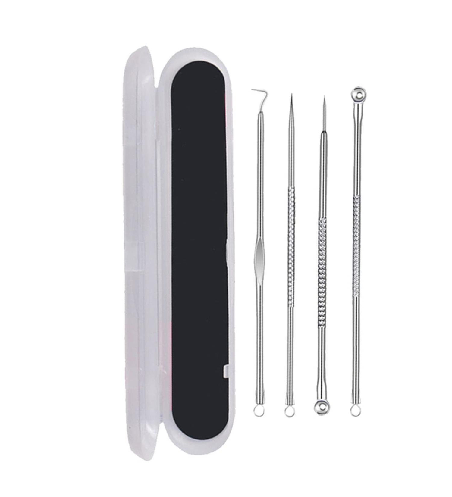 Piuruf Acne Needle Set - 4 Stainless Steel Tools for Blackhead Removal & Pore Cleaning | Effective Skin Care | Australia Size - Buy Online on GoSupps.com