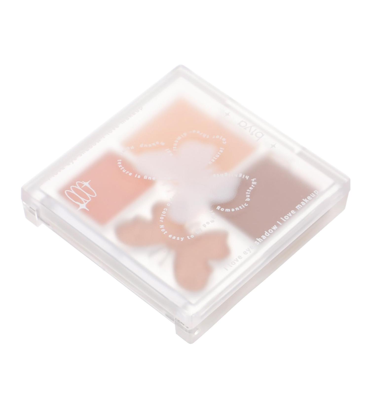 VINTORKY Plastic Pink Eyeshadow Palette Eye Shadow Plate Glitter Eyeshadow Makeup Tray - Buy Online on GoSupps.com