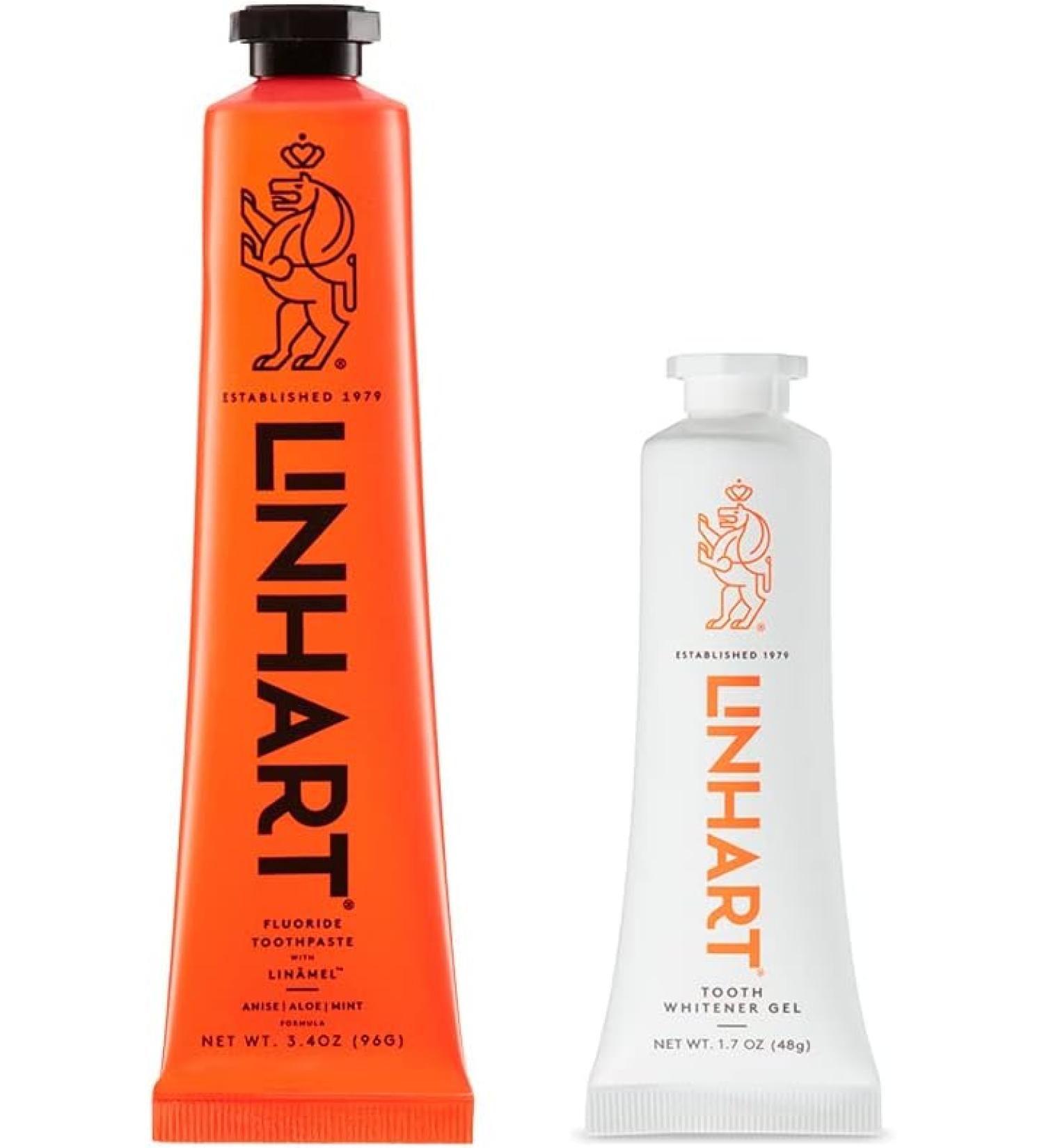 LINHART Whitening Toothpaste - Enamel Strengthening Teeth Whitening with Mint Flavor (Smile Set) - Buy Online on GoSupps.com