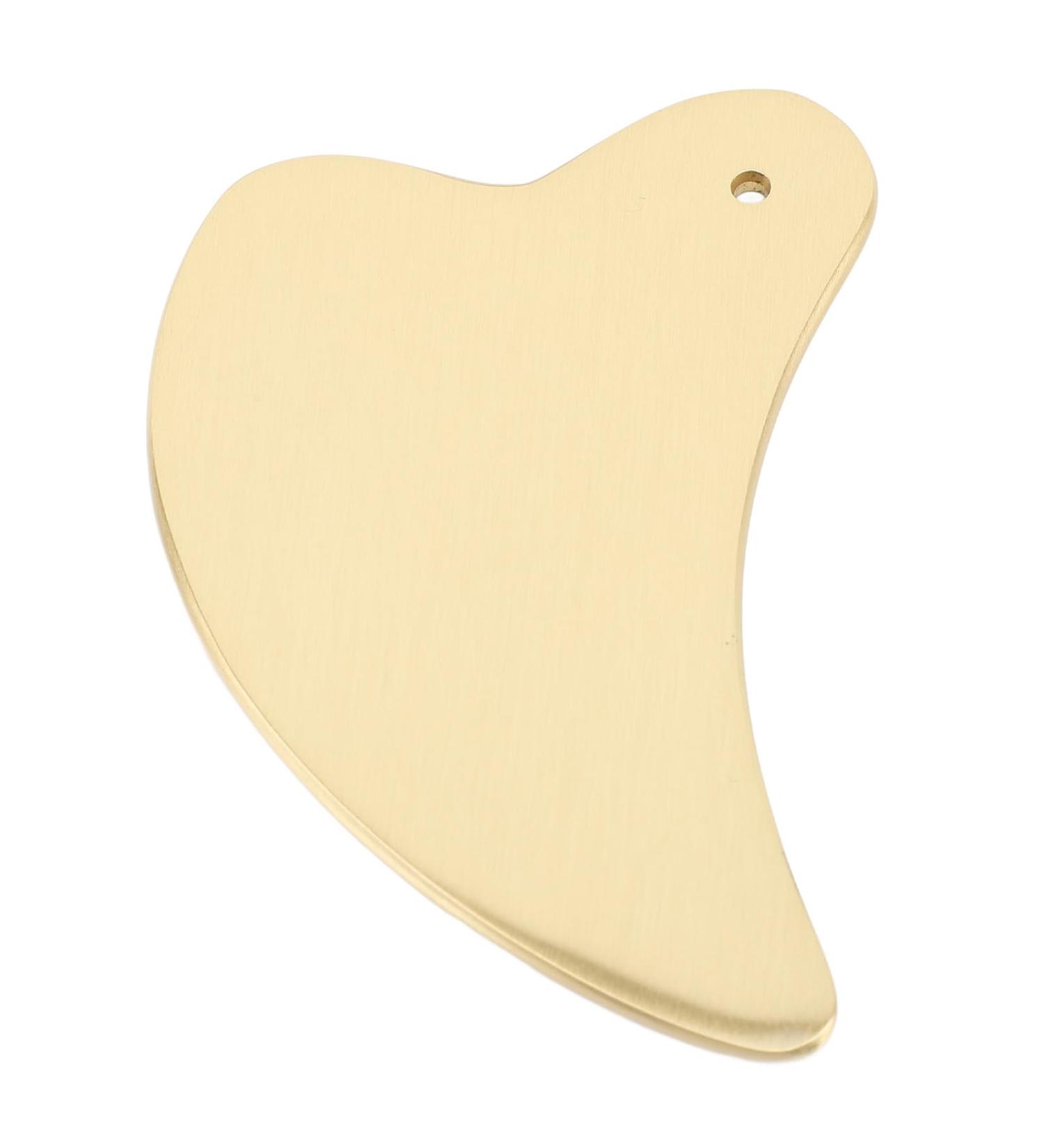 ZJchao Gua Sha Massage Tool - Copper Facial Scraping Board for Circulation & Lifting | Portable Gua Sha Tool for Face Eyes Neck & Body - Buy Online on GoSupps.com
