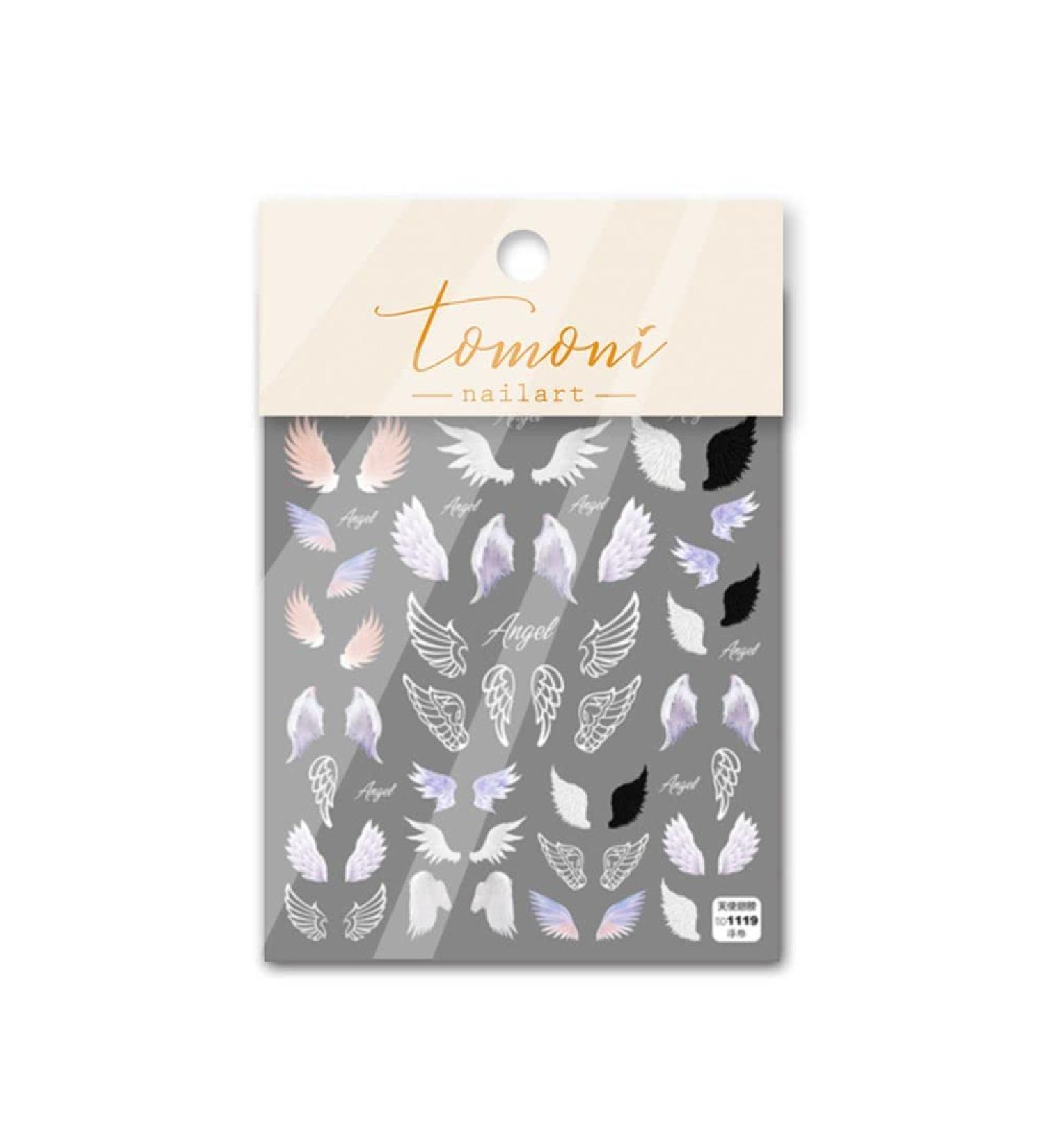 Nail Art Self Adhesive Wings Craft 5D Nail Sticker Decals Transfer Stickers Nail Art Decoration(1) Style1 - Buy Online on GoSupps.com