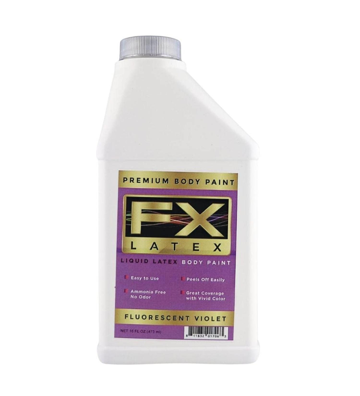 Liquid Latex Fashions | Ammonia-Free Natural Face Paint for Kids & Adults | Fluorescent Violet 16 oz | Perfect for Art School Plays Cosplays & Concerts - Buy Online on GoSupps.com