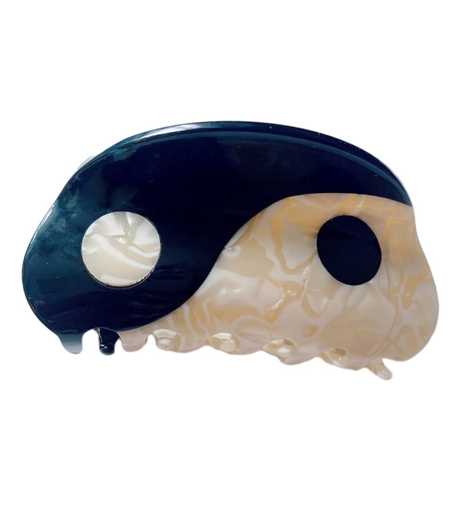 YIFEIJIAO Yin Yang Hair Clips - Punk Goth Vintage Hairpins for Girlfriend | Aesthetic Hair Accessories - Large Black - Buy Online on GoSupps.com