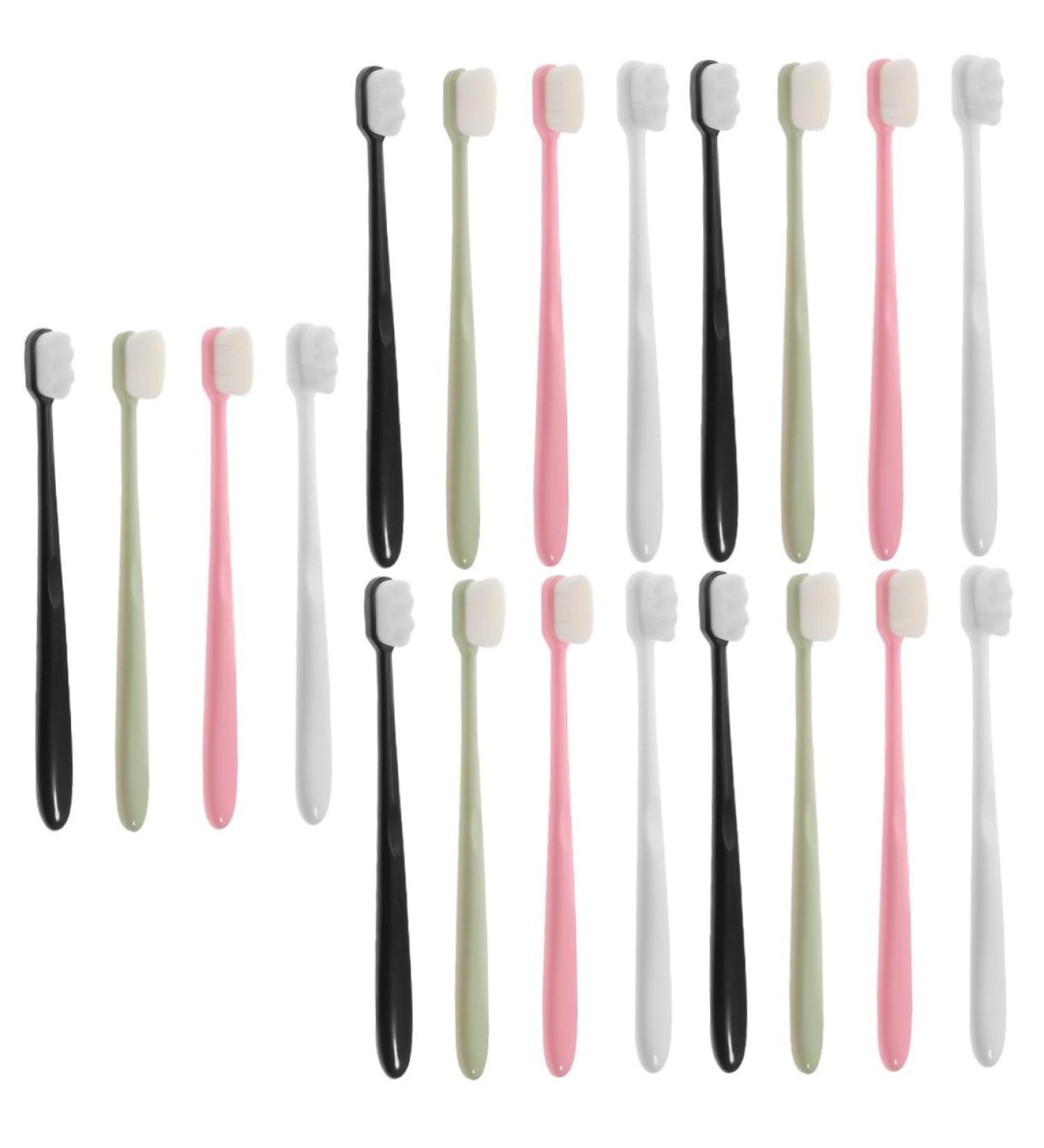 Shop Minkissy 20-Pack Soft Travel Toothbrush Set | Ideal Gift for Adults & Kids - Durable & Portable - Buy Online on GoSupps.com