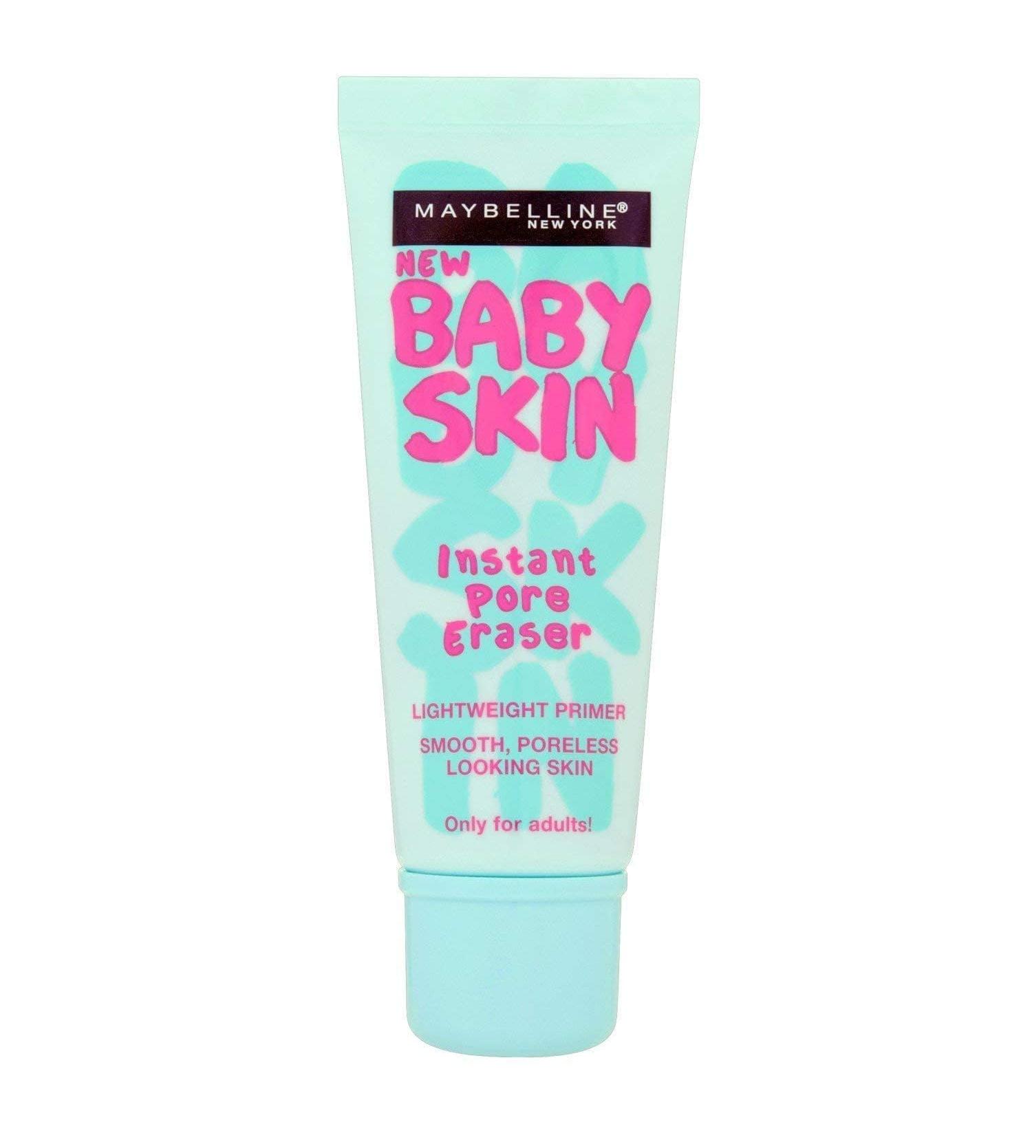 2 x Maybelline Baby Skin Instant Pore Eraser Lightweight Foundation 22ml