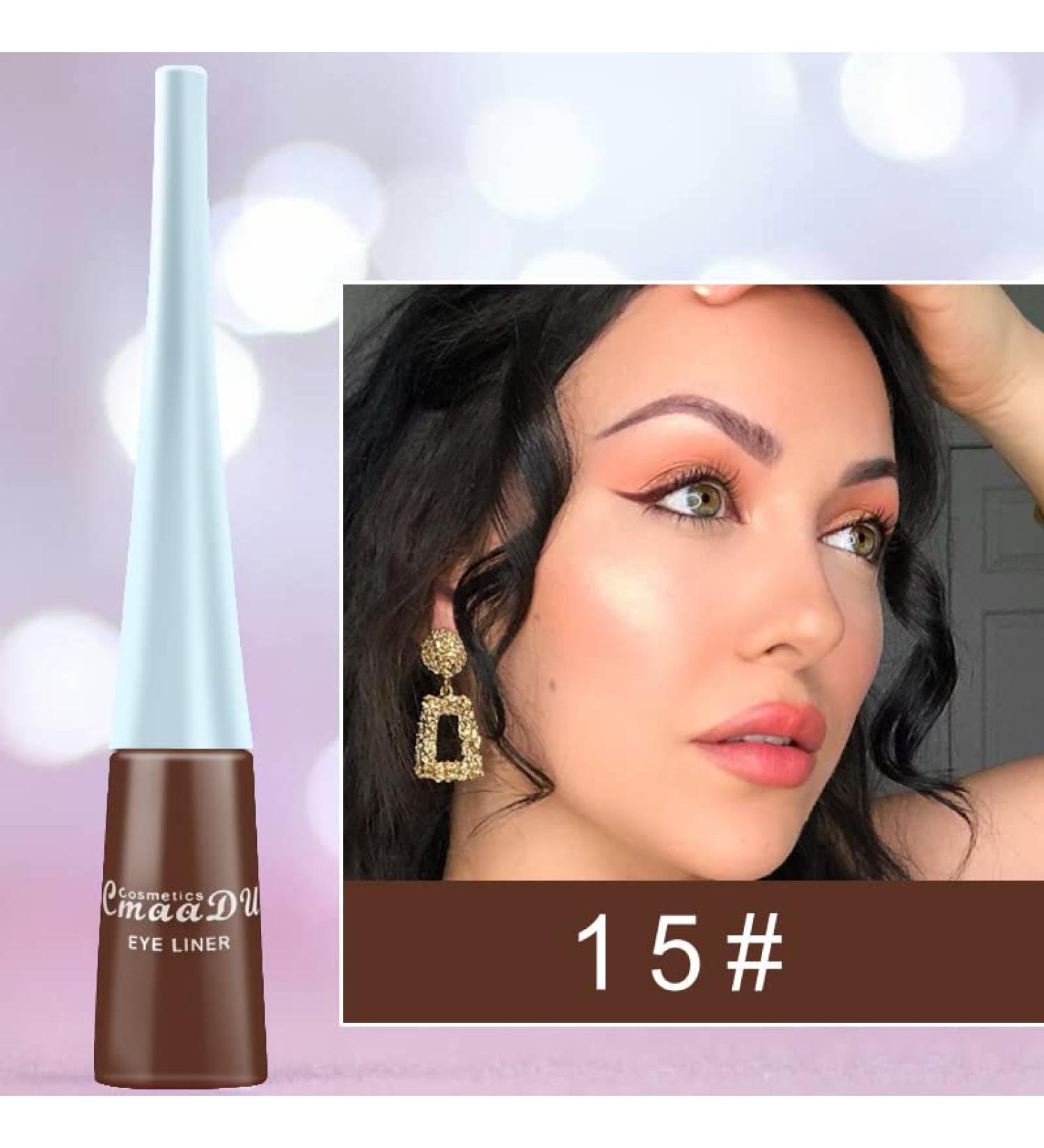  NEFLUM Colored Liquid Eyeliner Blue Waterproof Long Lasting Diamond Matte Eyeliner Gel Women's Makeup Cosmetics - Buy Online on GoSupps.com