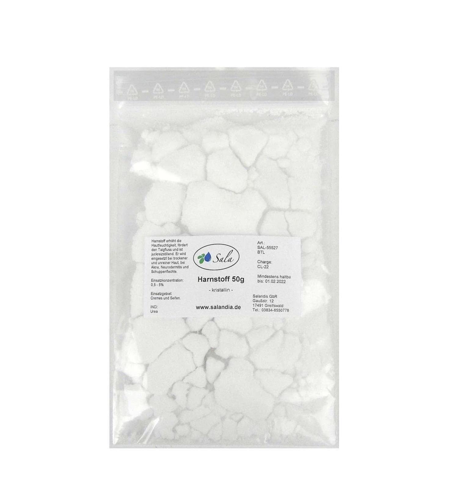 Sala Urea crystalline Ph. Eur. 50 g bag