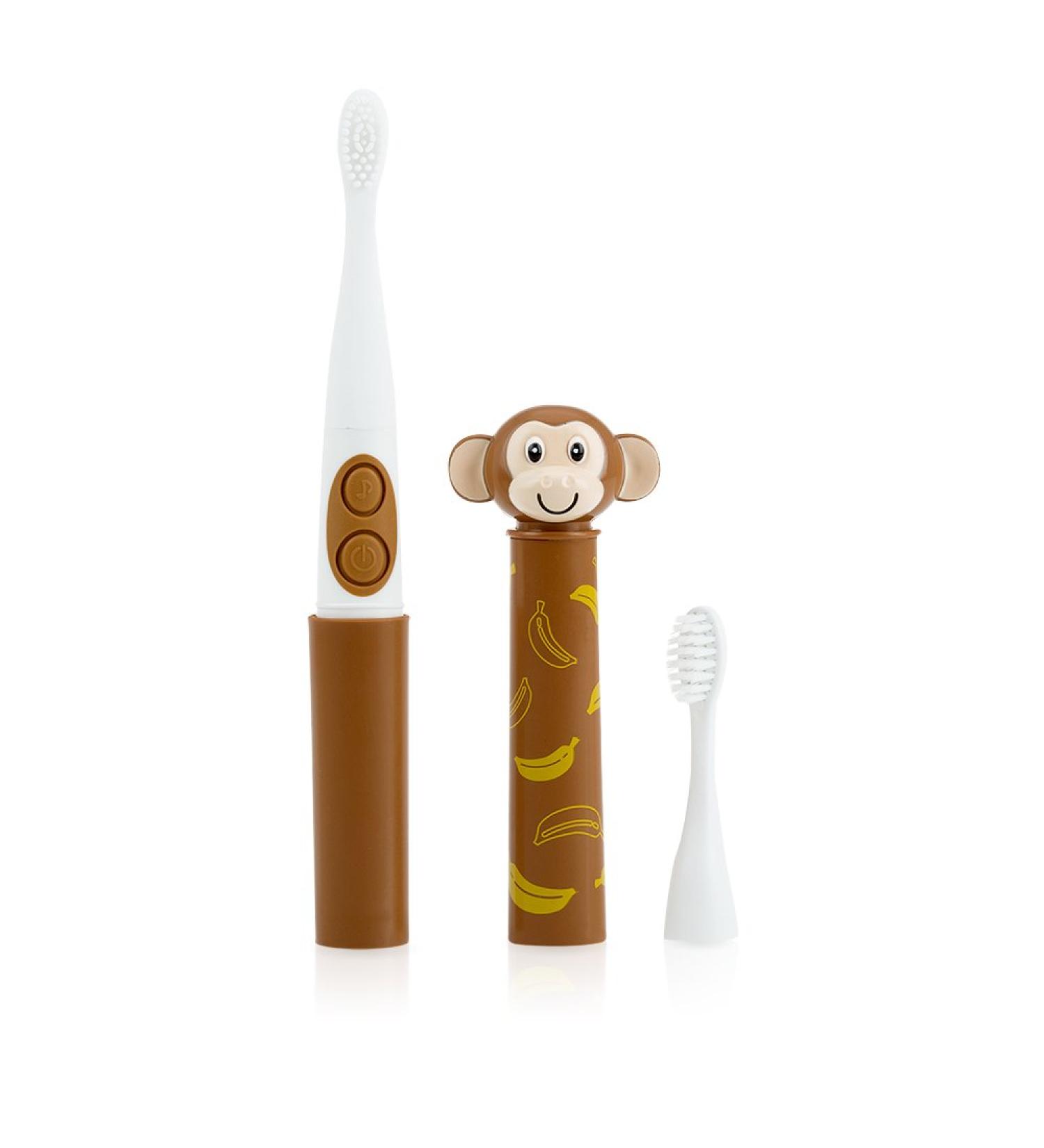 Nuby Electric Toothbrush - Monkey Character | Kids Battery Operated Dental Care - Buy Online on GoSupps.com