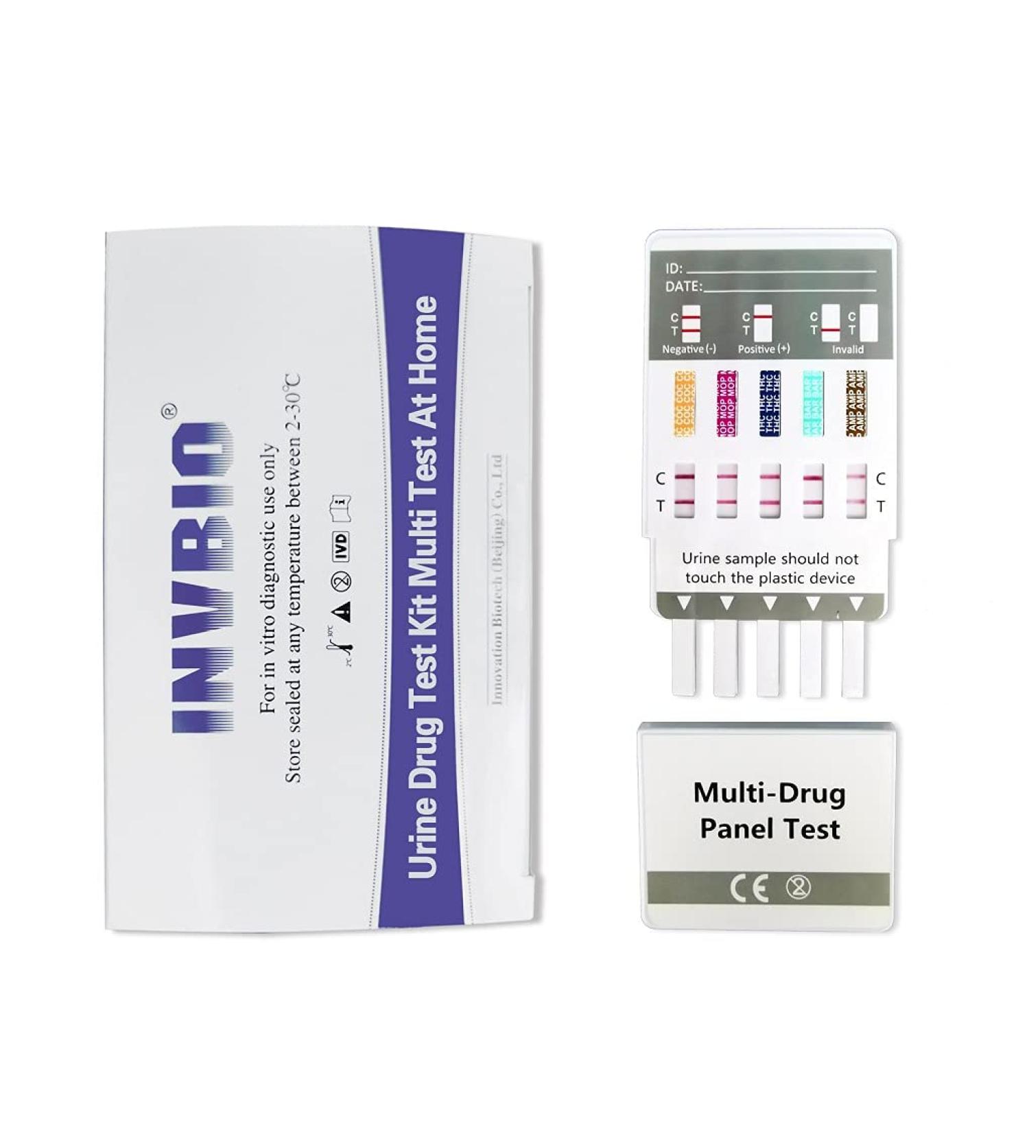 INVBIO 8 Pack-Urine Test 10 Panel Screening Home Test Kit - Buy Online on GoSupps.com