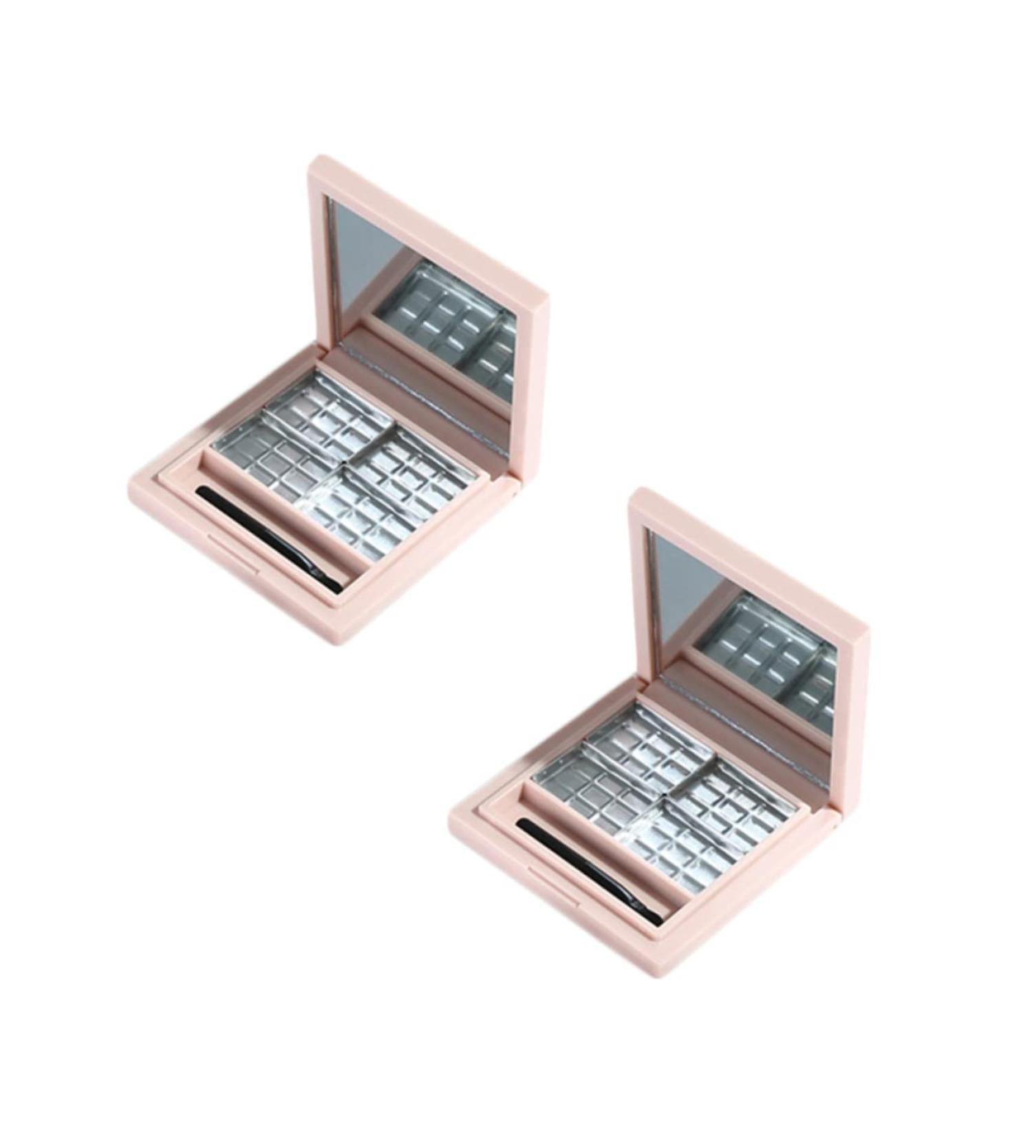 SOESFOUFU 2pcs Empty Eye Shadow Pallet Eyeshadow Makeup Palette Highlighters Eyeshadow Empty Cases - Buy Online on GoSupps.com