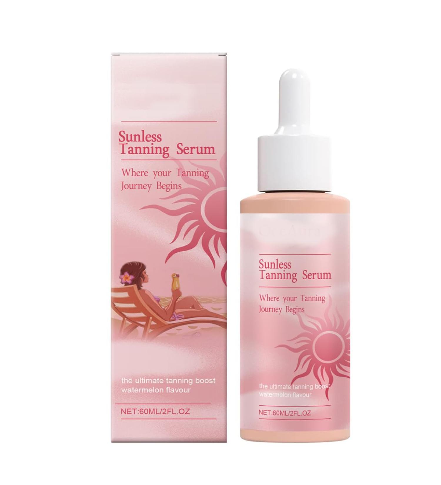 S rum autobronzant pour le visage - 60 ml - S rum bronzant sans soleil - S rum bronzant Sunless - Essence autobronzante - Avec ginseng et huile d'avocat - Hydratant - Buy Online on GoSupps.com