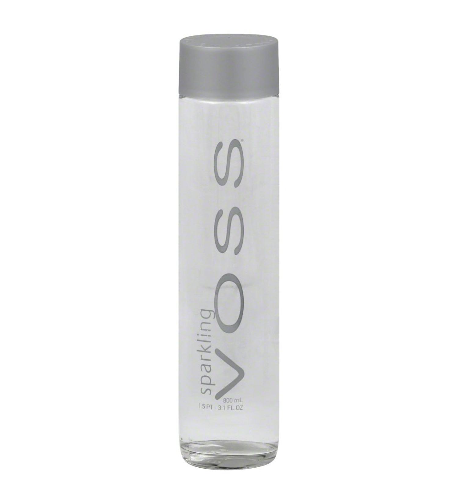 Voss Sparkling water in glass 0.8 liters