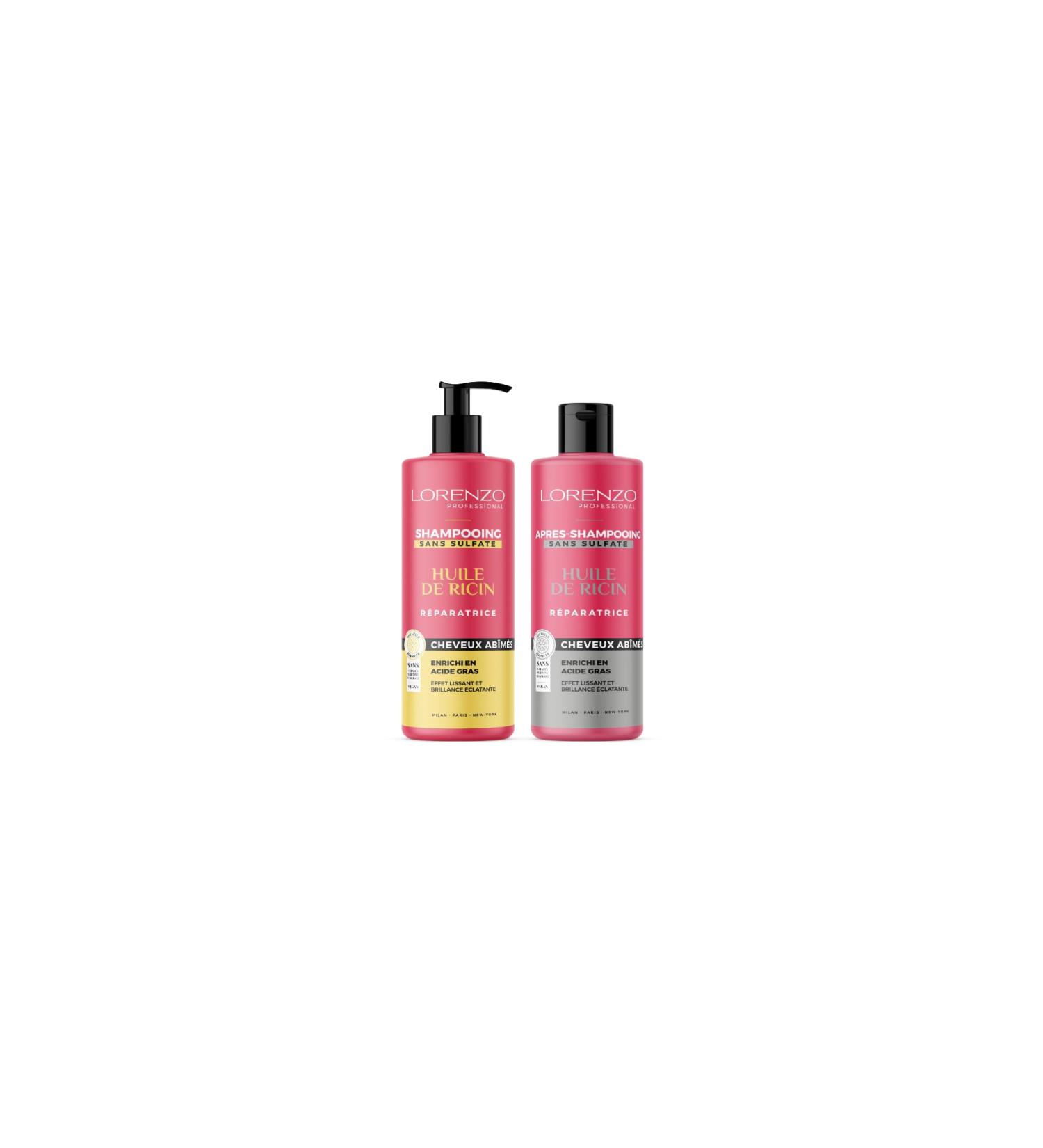 JONAS Lorenzo CARE PACK Castor Olie Shampoo en Conditioner 2x500 ml - Buy Online on GoSupps.com