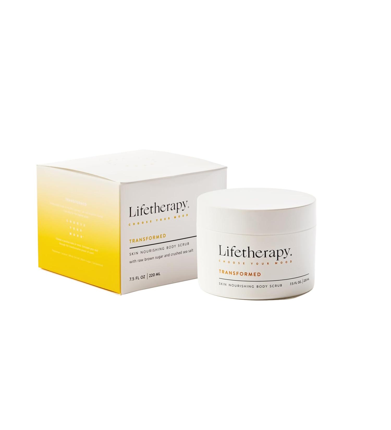 Lifetherapy Skin Nourishing Body Scrub Transformed | Clean Skin-Loving Formula | Vegan & Gluten Free | Hydrating | Nourishing Vitamins & Minerals | Bath Salts | Thoughtfully Crafted Fragrance 9oz.. - Buy Online on GoSupps.com