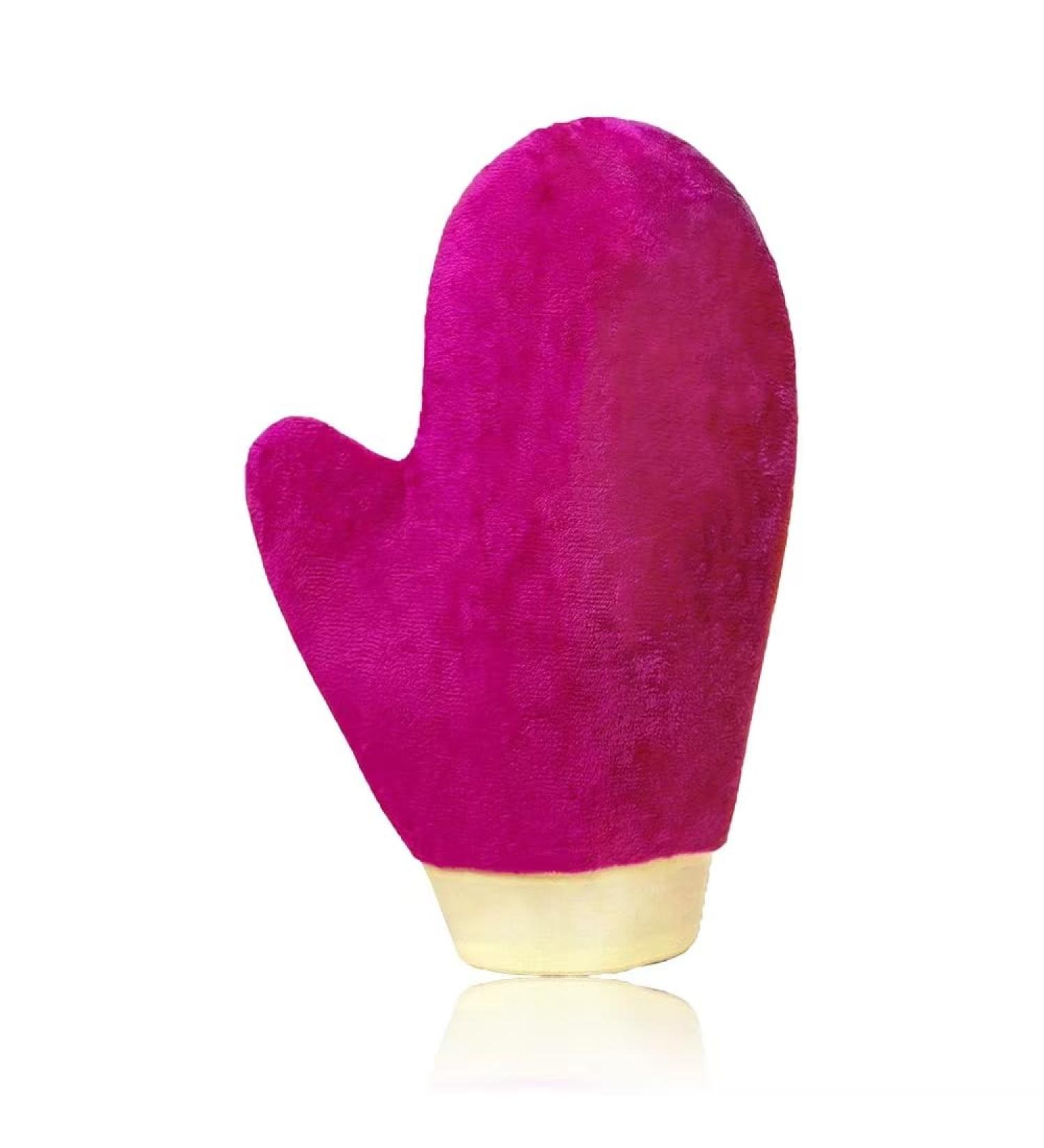 Ultra Soft Tanning Mitt with Thumb - Best Self Tanner Glove for Easy Application - Perfect for Beach & Poolside - Rose Red - Buy Online on GoSupps.com