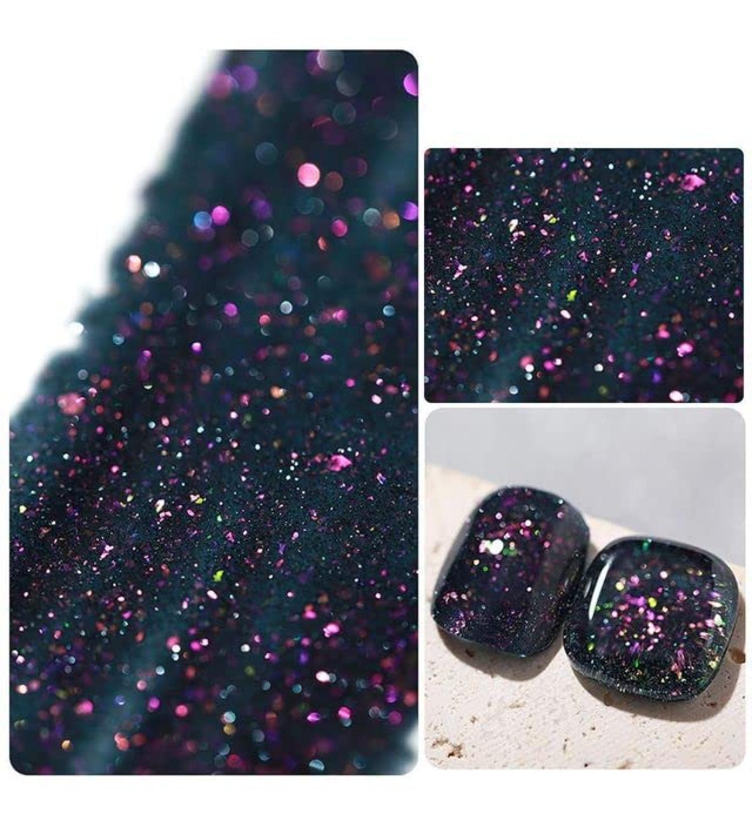 15ML DIY Nail Varnish Shiny Diamond Gel Manicure Gel Nail Polish Glitter Nail Gel Sequins Gel Nail Nail Phototherapy Gel - (Color: 8) - Buy Online on GoSupps.com