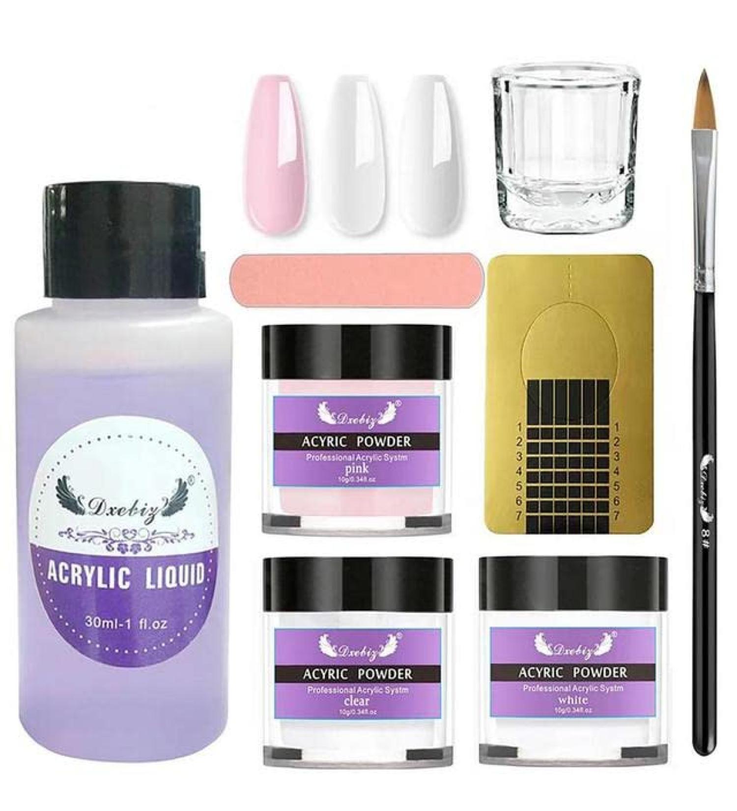 Acrylic Powder And Liquid Set Material Shiny And Beautiful Acrylic Powder And Liquid Set Gift For Girls Beginner - (Style A Color: A) - Buy Online on GoSupps.com