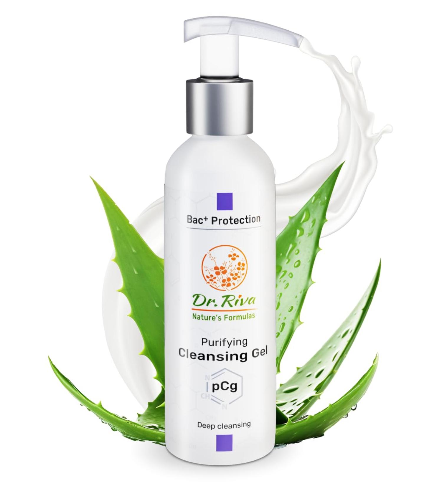 DR. RIVA NATURE Purifying Cleansing Gel | Skin Rejuvenating Face Wash - Reduces Redness Deep Cleanser Non-Drying 150ml - All Skin Types - Buy Online on GoSupps.com