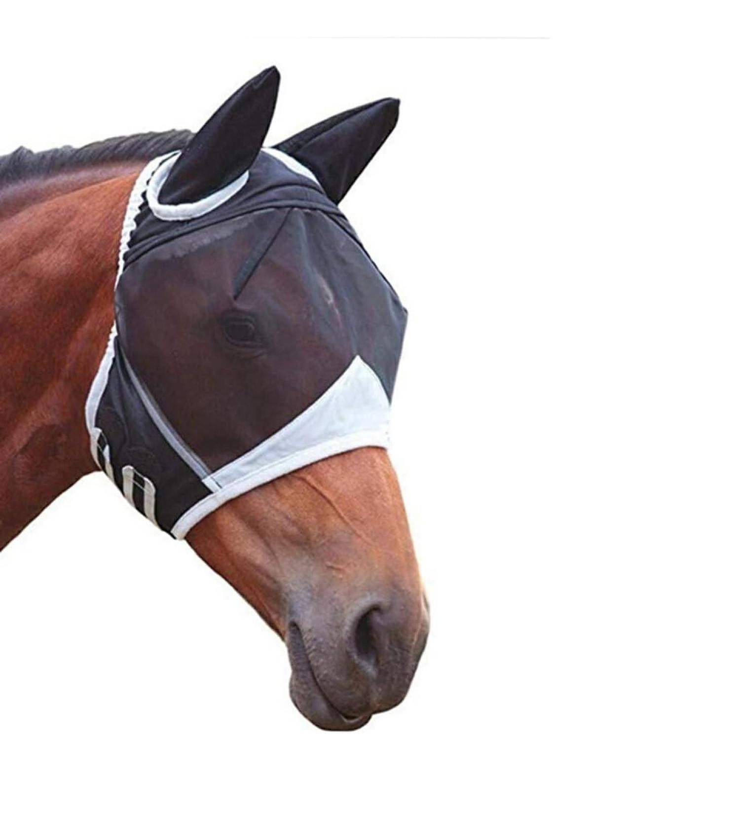 gosduiwip Breathable and Easy to Fly Mask for Horses - Stay Protected All Day Long Comfortable Polyester Horses Accessories Black M M Black - Buy Online on GoSupps.com