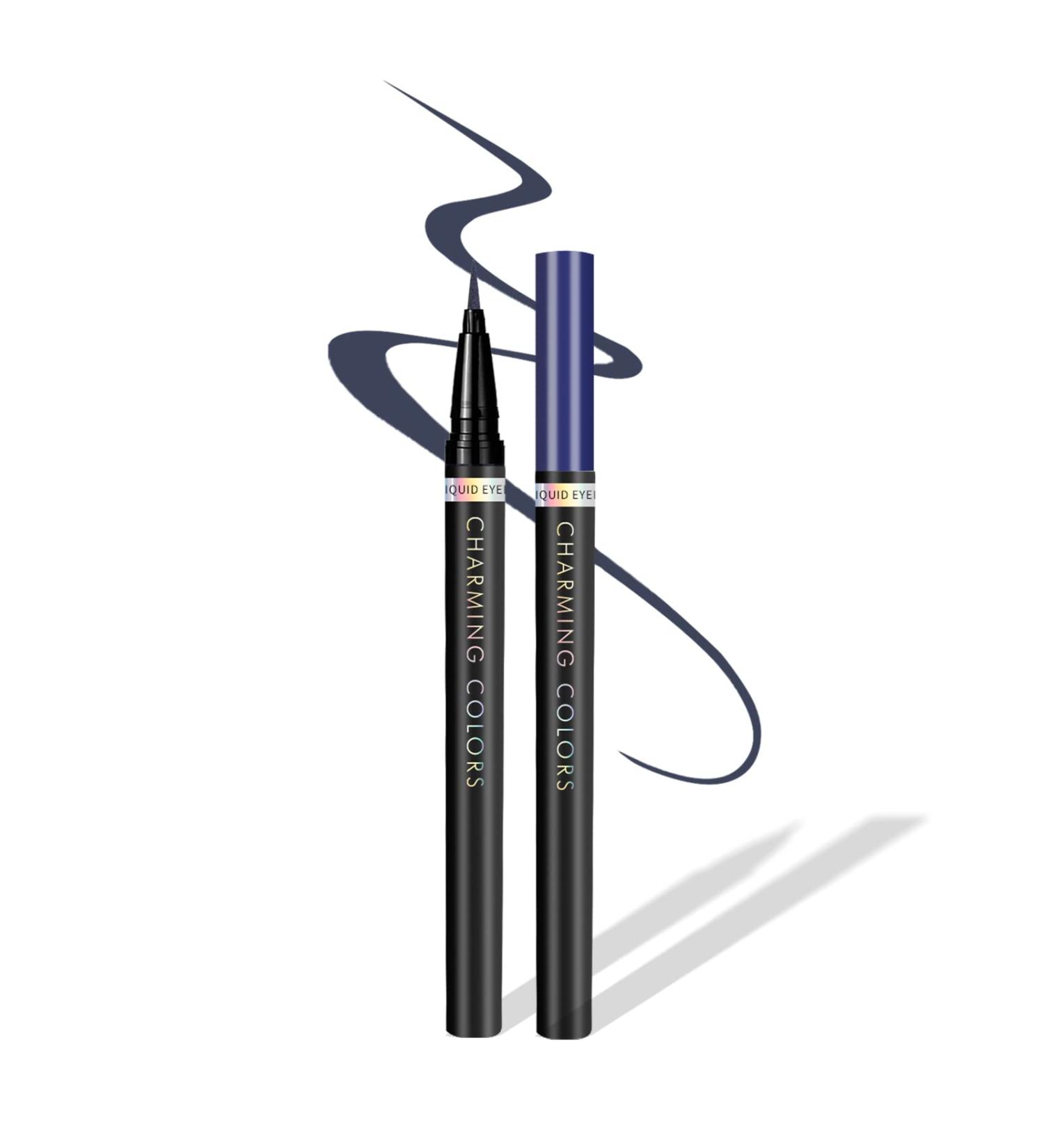 Music Flower Coloured Eyeliner | Waterproof Smudge-Proof Liquid Pencil | Dark Blue | Multiple Color Options - Buy Online on GoSupps.com