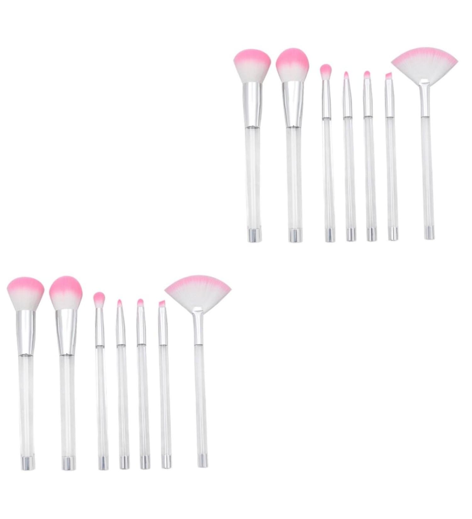 FRCOLOR 14 Pieces Eye Shadow Brush Crystal Makeup Brush Makeup Set Makeup Brush Health Cosmetic Brush Makeup Brush for Women Eye Adjustment Cosmetic Bag Suite Travel Makeup Set - Buy Online on GoSupps.com