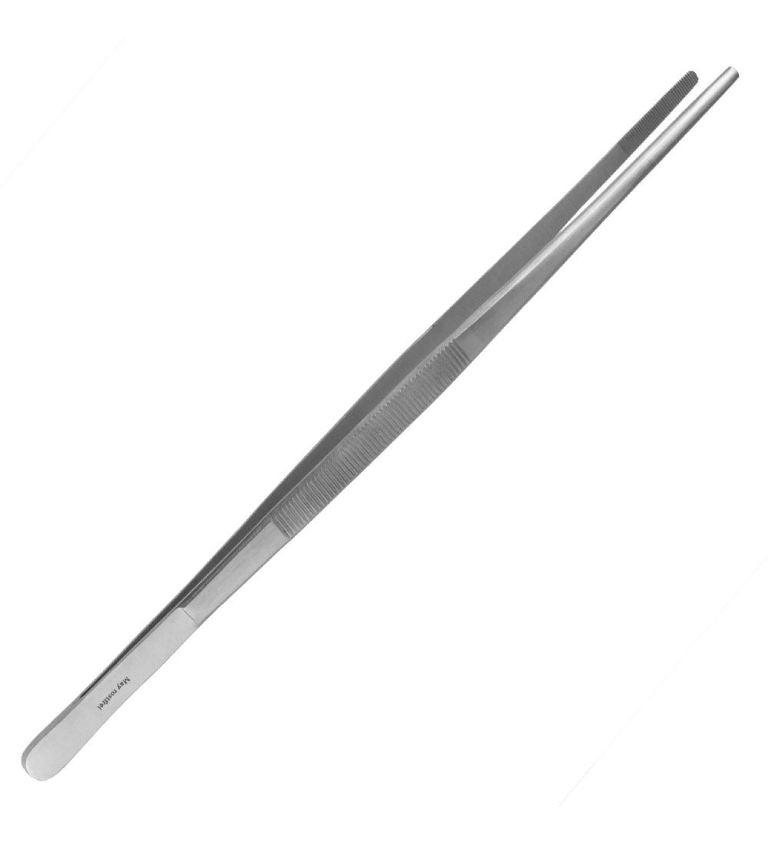 May Tweezers - 20 cm Straight Serrated Stainless Steel - Anti-Magnetic - Perfect for Precision Handling - Buy Online on GoSupps.com