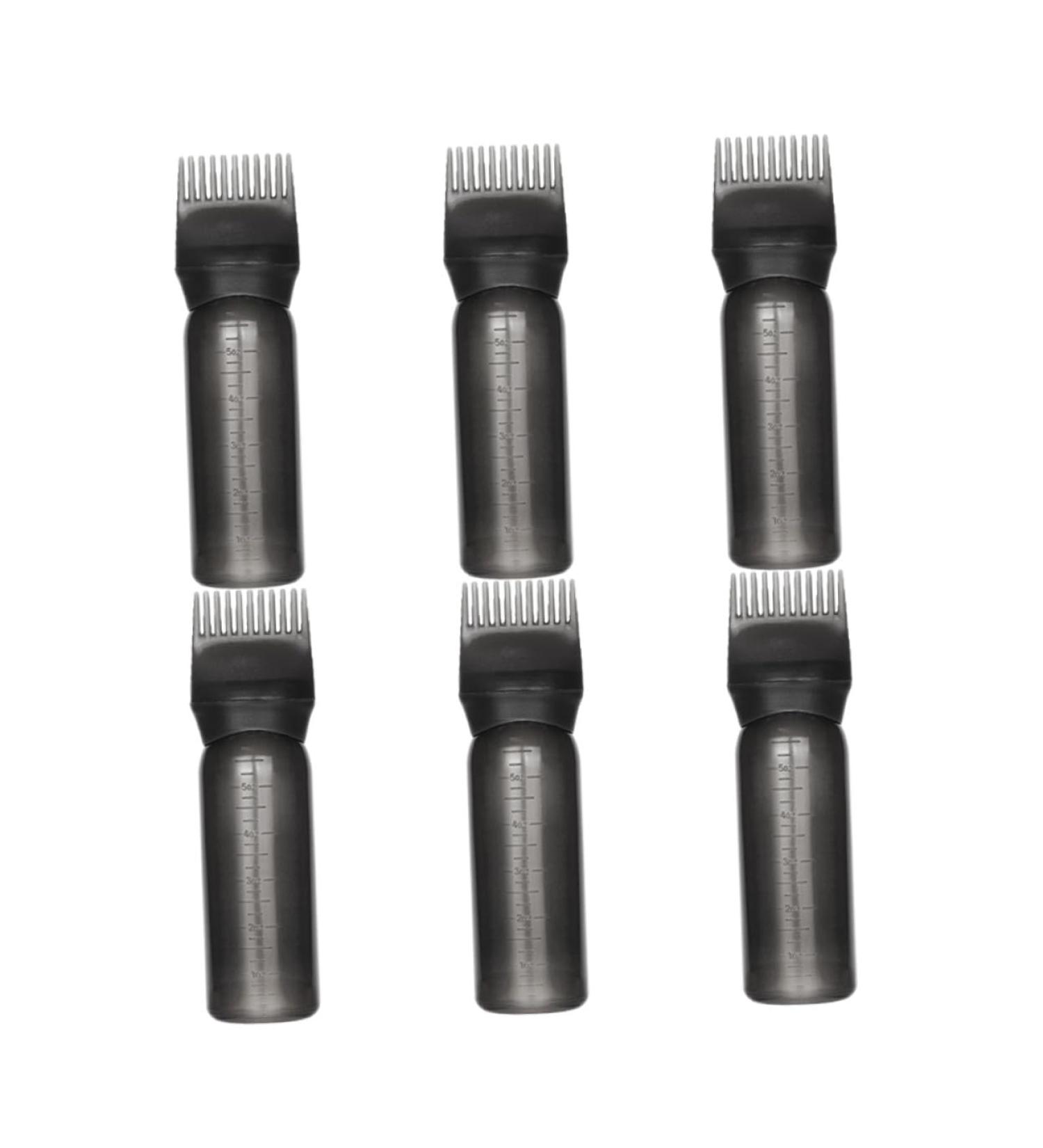POPETPOP Lot De 6 Flacons Applicateurs Peigne 160 Ml Noir Pour Coloration Capillaire Professionnel Usage Salon Maison - Buy Online on GoSupps.com