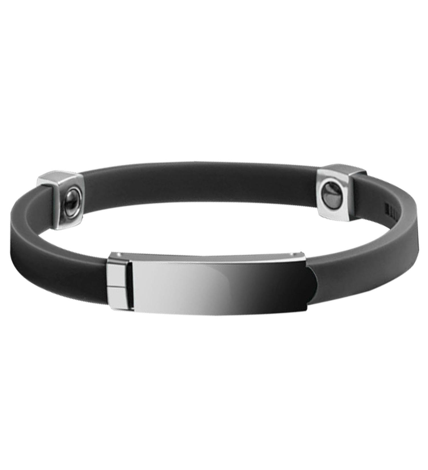 1/2pc Wrist Band - 20g Silicone Wristbands Custom Wrist Bands | Adjustable Hand Wrist Band Anti Static Wrist Strap Band Cordless Band Sports Wristbands Black Colour Hand Wrist band for Boys Adults 1pc Black - Buy Online on GoSupps.com