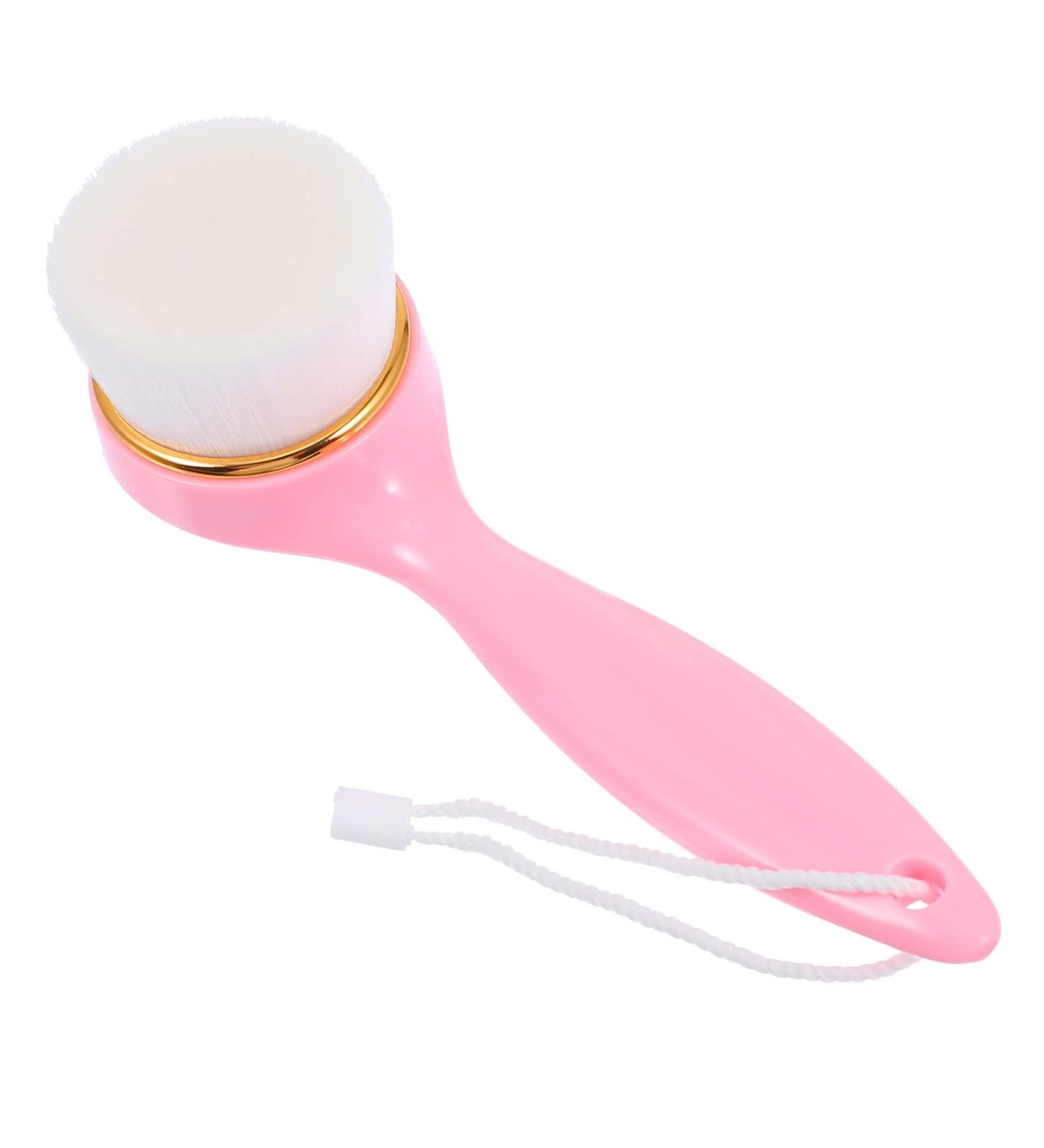 Shop the Best Manual Facial Brush - Pink Exfoliating & Cleansing Tool for Deep Pore Skin Care - Buy Online on GoSupps.com