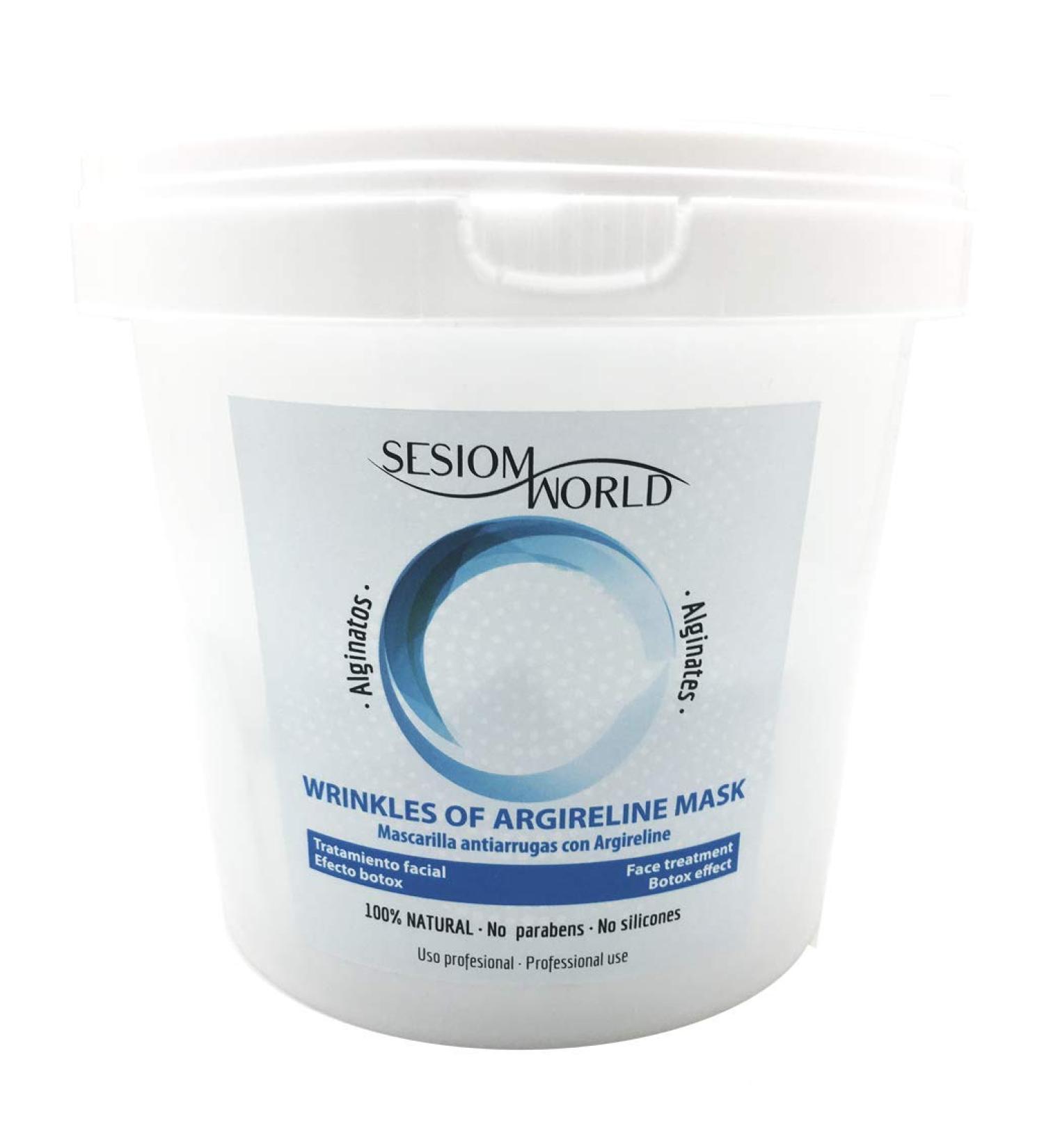 Sesiomworld Professional Alginate Face Mask with Argireline Extract (Botox Effect) 100% Natural 1 Piece 390 g