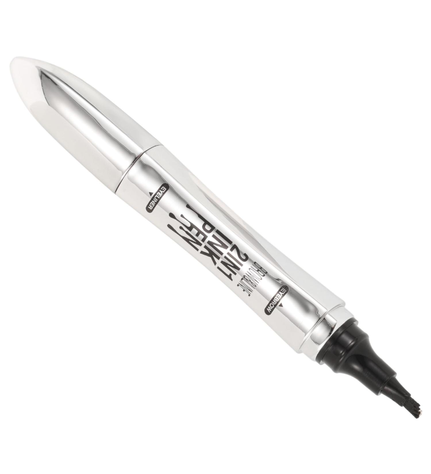  LALADEFIEE Eyebrow Pencil and Eyeliner 2-in-1 Microblading Eyebrow Pen with 4 Fork Tip Applicator Light Brown Eyebrow Pencil with Eyeliner for Eye Makeup - Buy Online on GoSupps.com