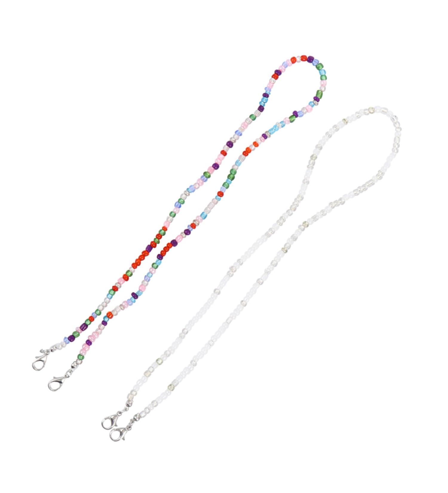 Shop Tovinanna 2-Piece Glasses Mask Chain | Portable Anti-Loss Mask Strap & Bead Hanging Chain - Buy Online on GoSupps.com