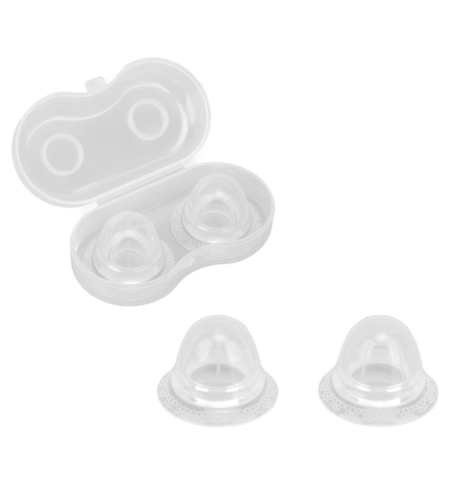 Nipple Corrector for Inverted Flat And Shy Nipples Inverted Nipple Corrector Sucks Sunken Flat Nipples Transparent Silicone Nipple Suckers Breastfeeding for Pregnant Women Young Girl - Buy Online on GoSupps.com