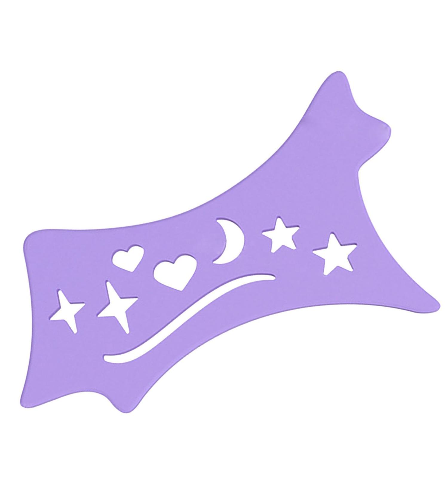 Fovolat Winged Eyeliners Tool | Flexible Eyeliners Stencils - Precision Beveled Design Eye Liners Reusable Cleaning Cloths for Women Purple - Buy Online on GoSupps.com