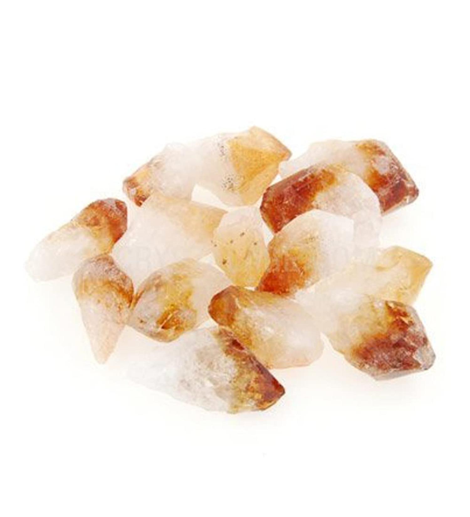 Crystal 10pcs Citrine Point Yellow Quartz Crystal Rough Points Beautiful Crystal Gemstone Supplies for Jewelry Making - Buy Online on GoSupps.com